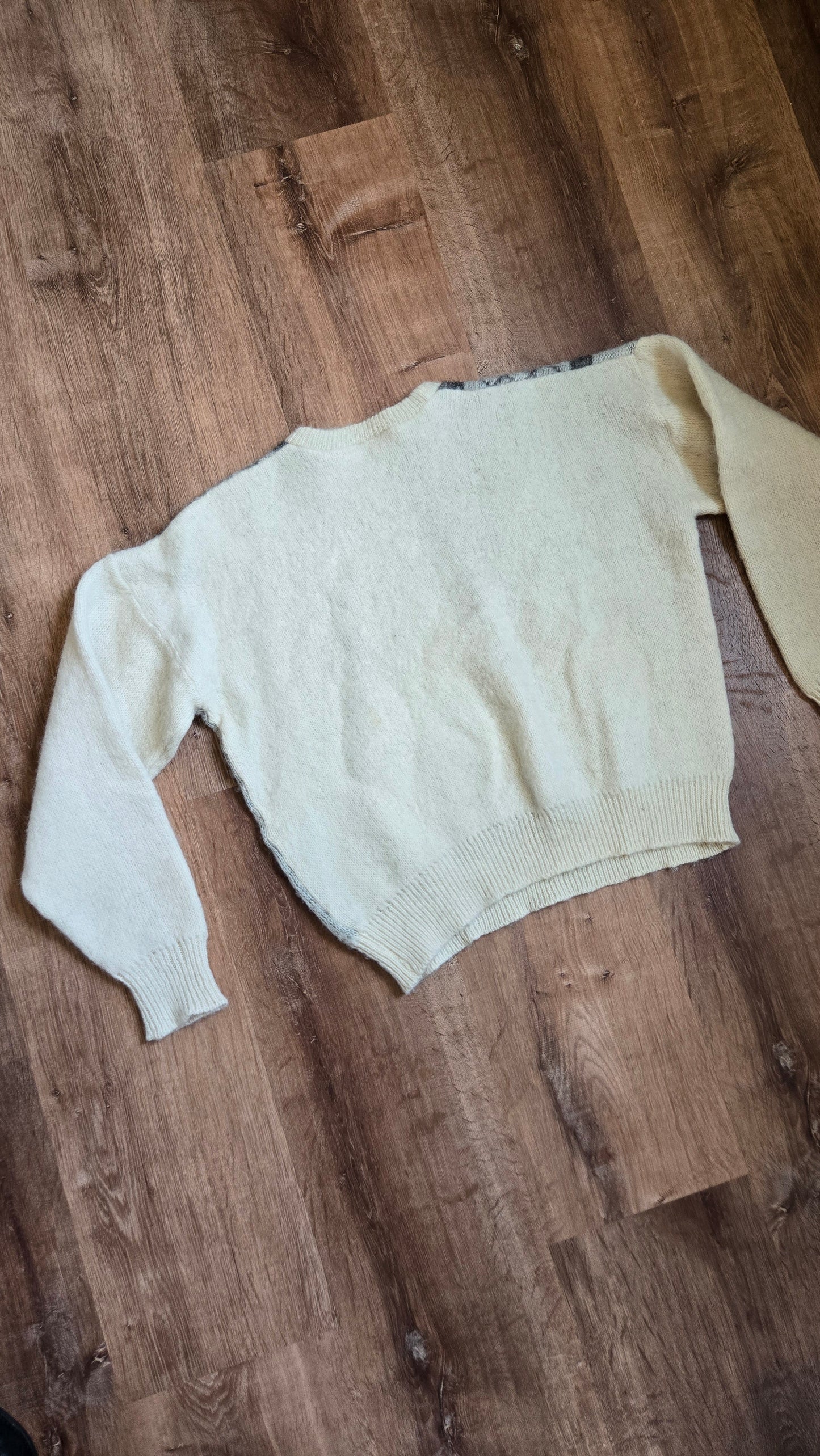 Cream Icelandic-style sweater