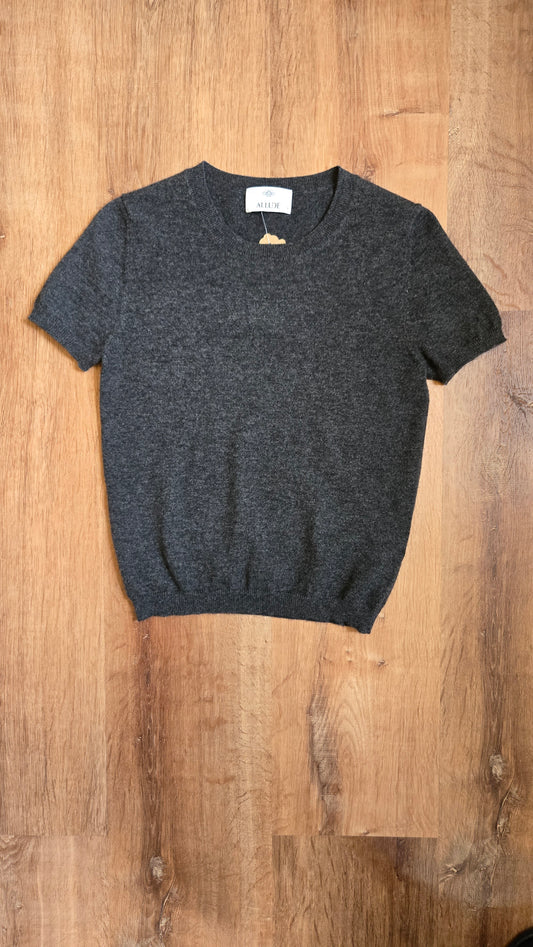 Allude grey cashmere tee