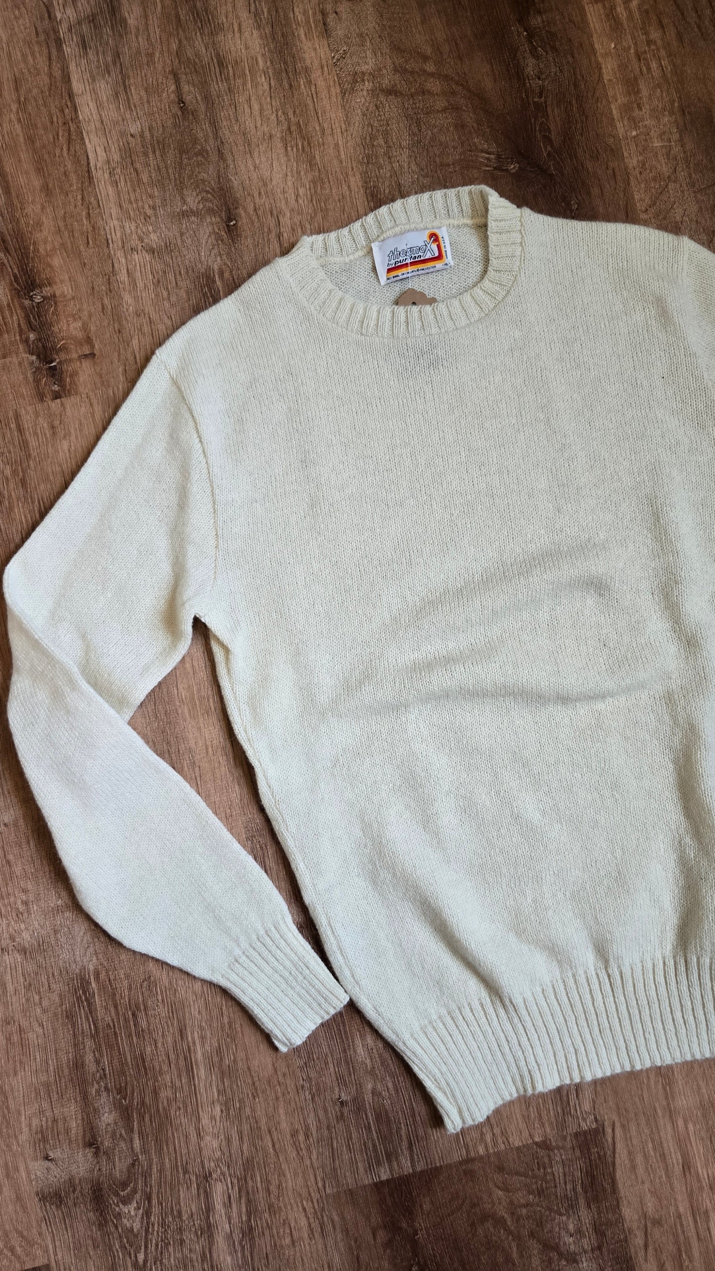 Puritan cream crew sweater