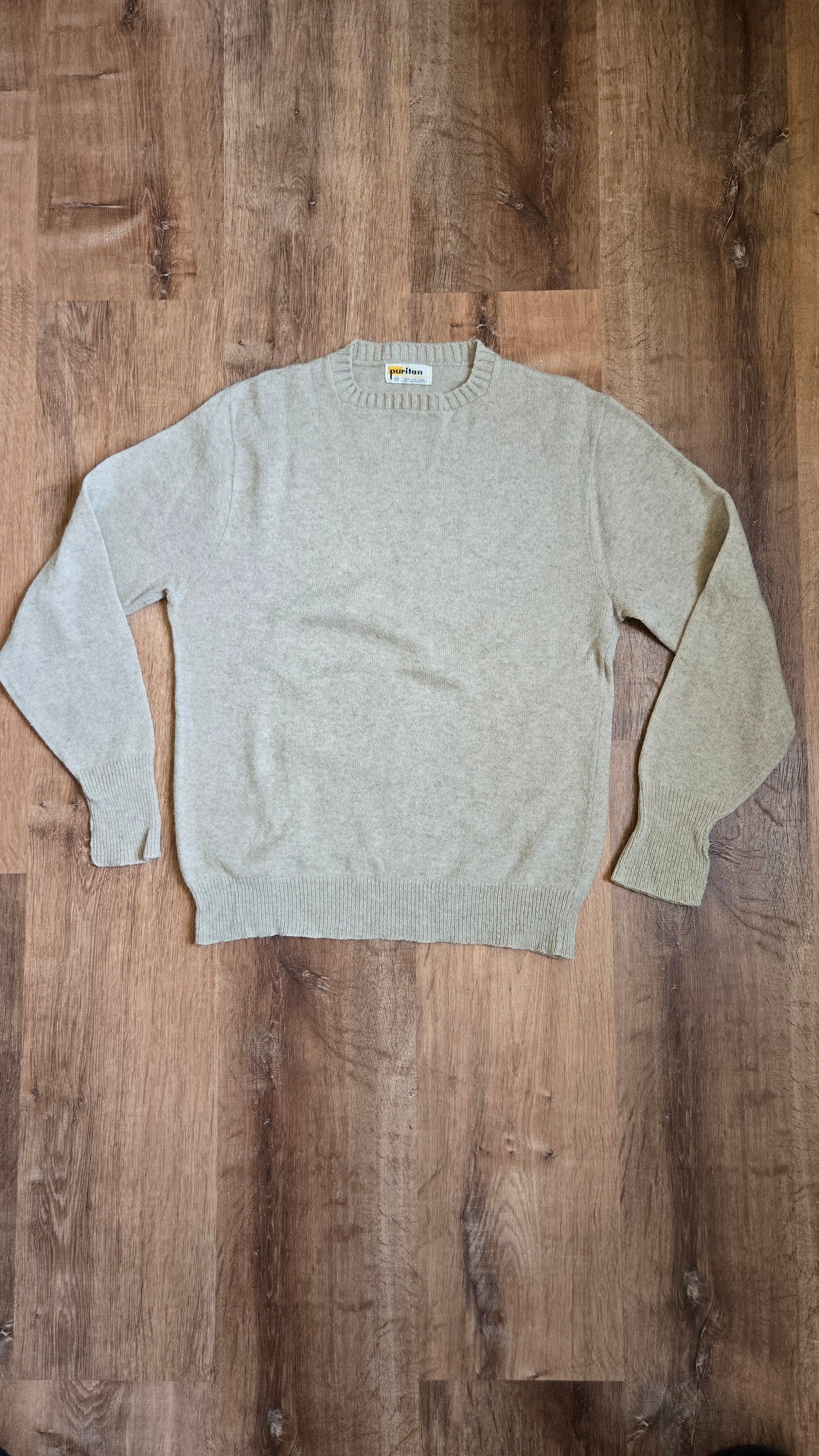 Puritan oatmeal crew sweater