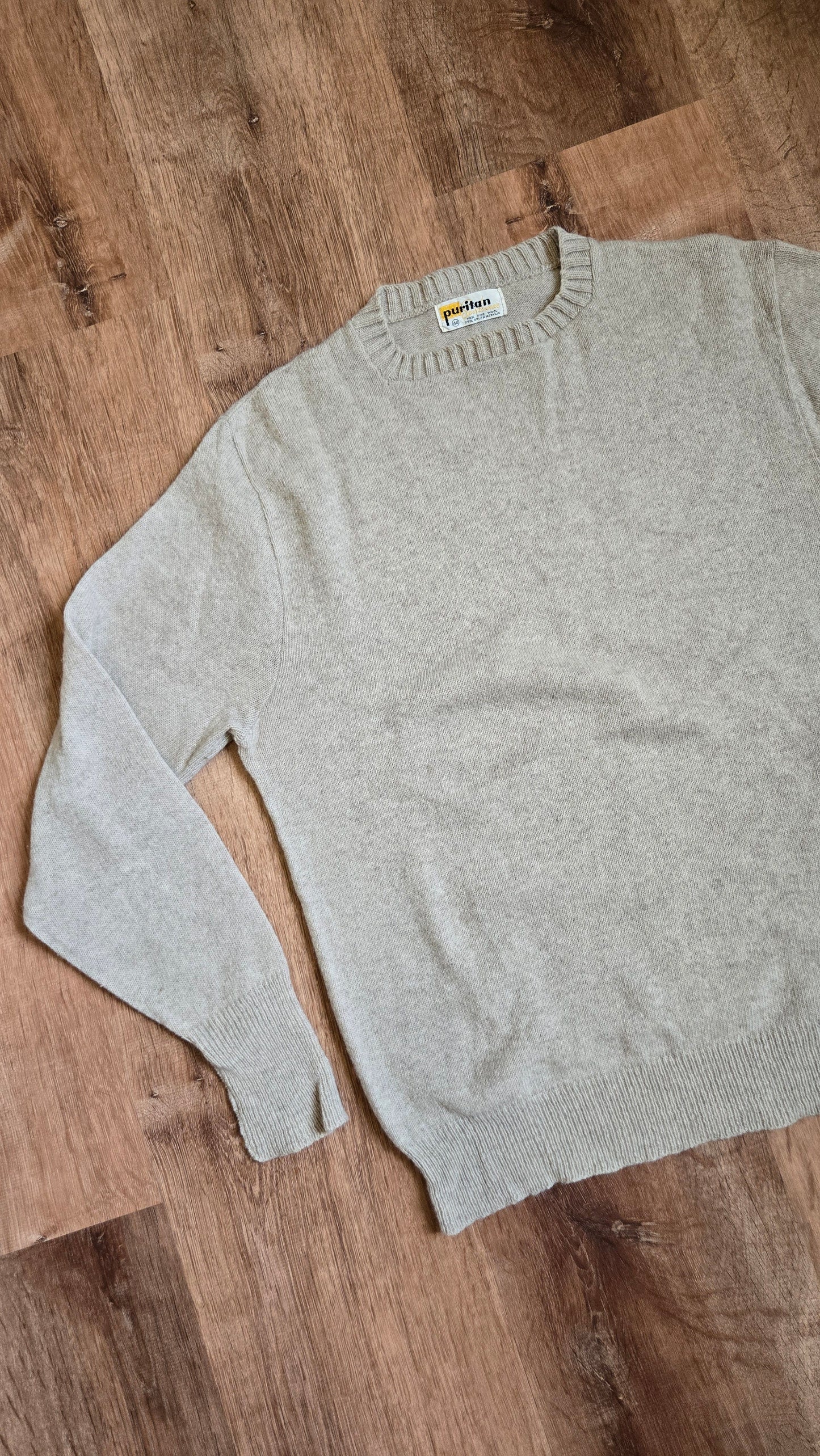 Puritan oatmeal crew sweater