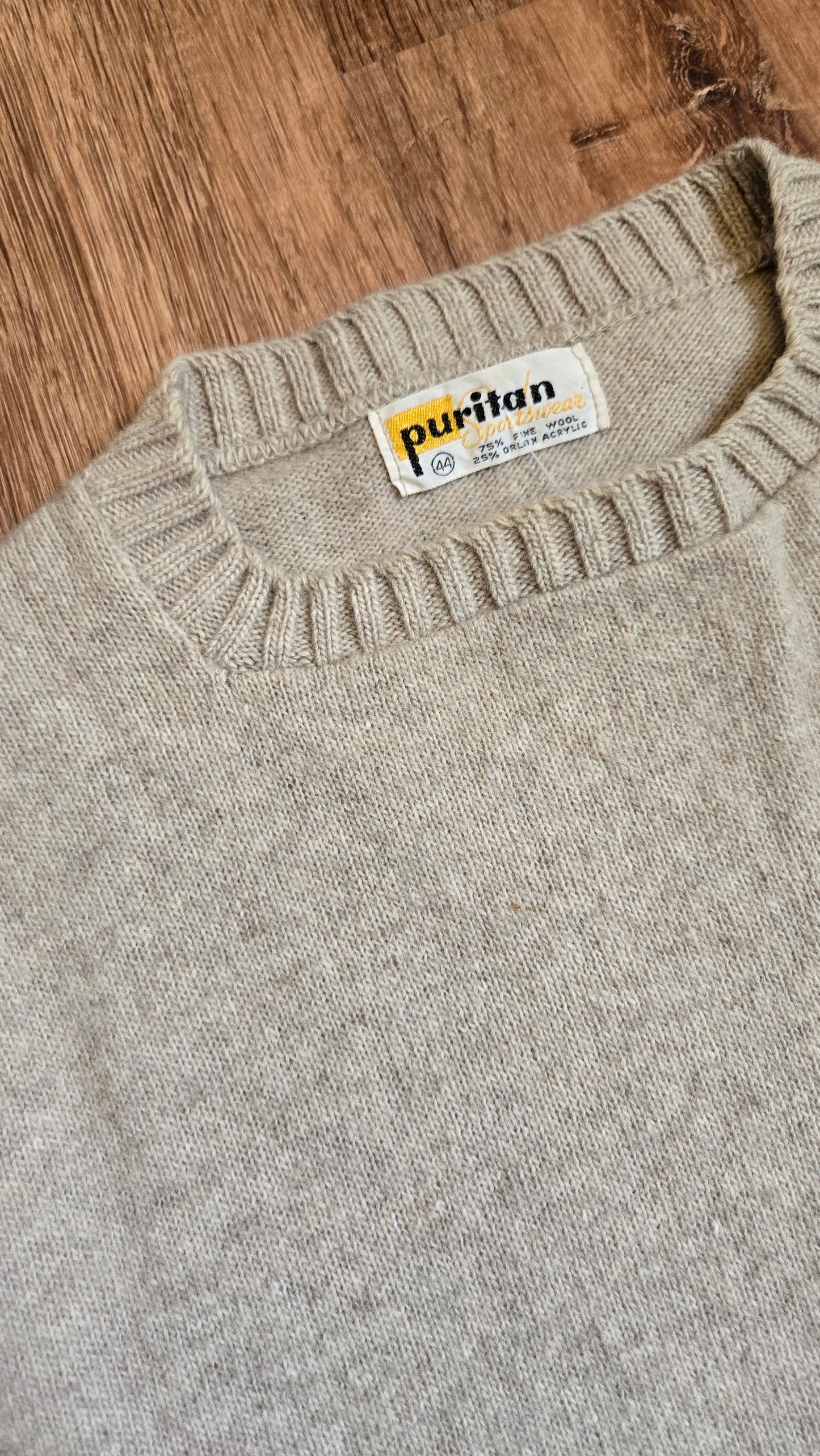 Puritan oatmeal crew sweater