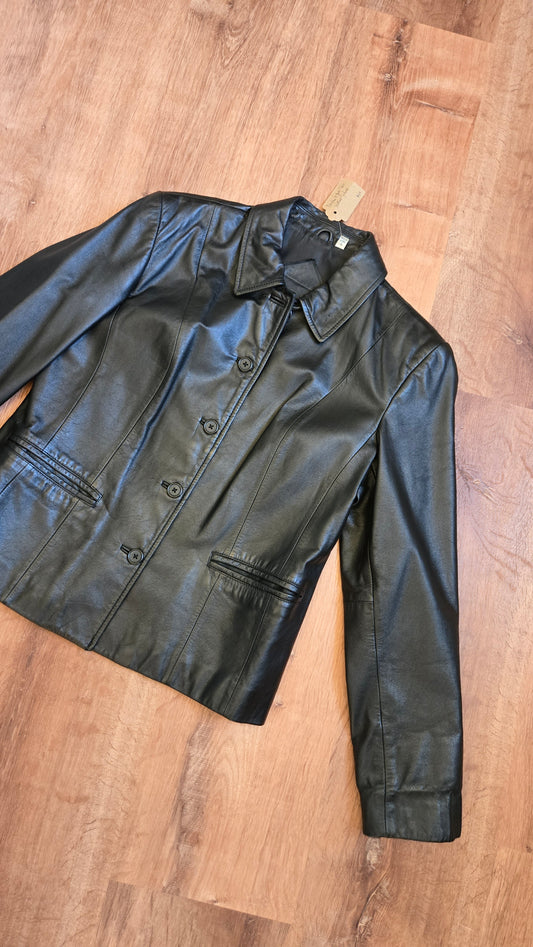 Preston & York black leather jacket