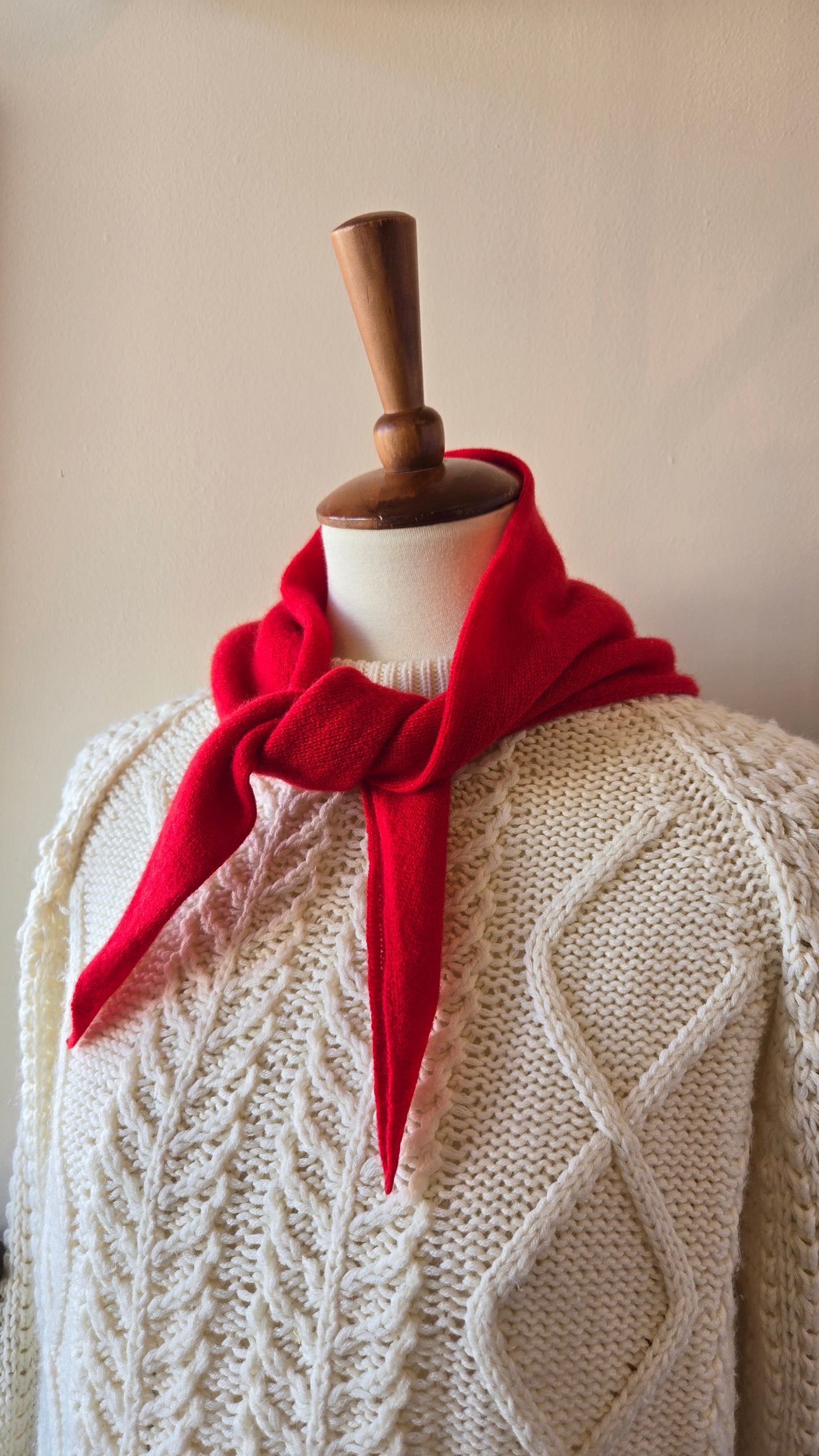 Le Bon Shoppe red cashmere bandana