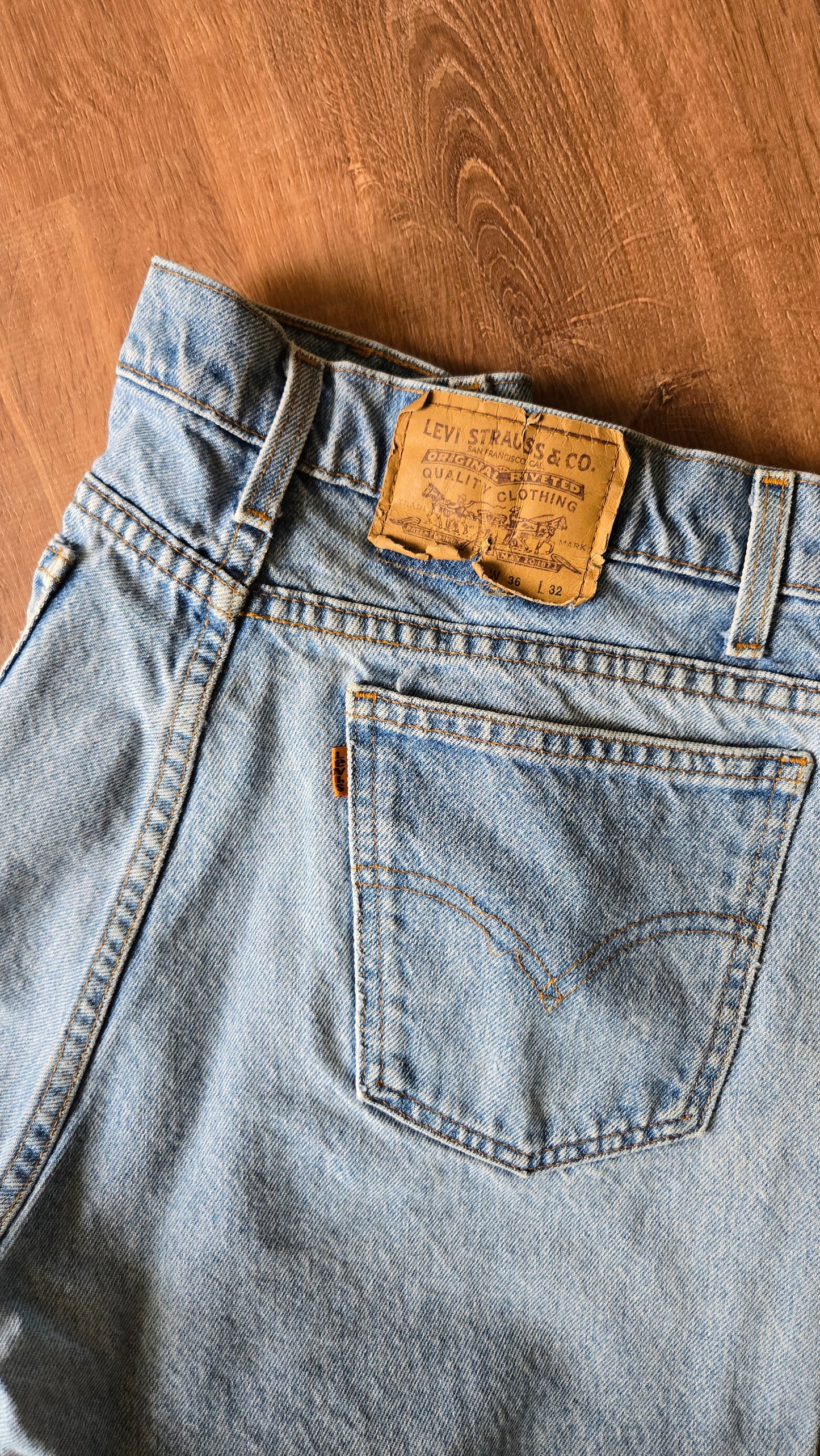 Levi's orange tab 505's