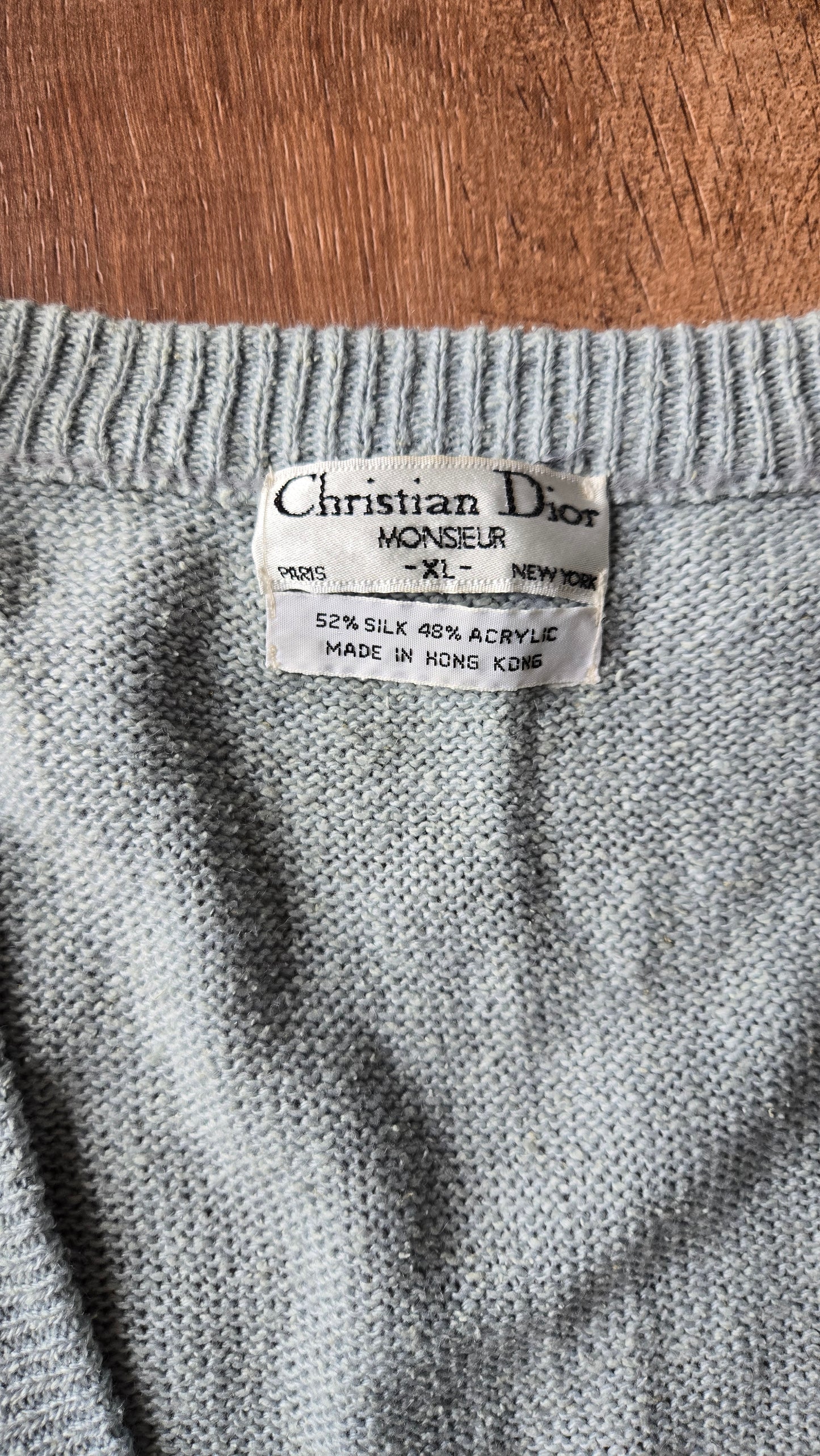 Dior baby blue sweater vest