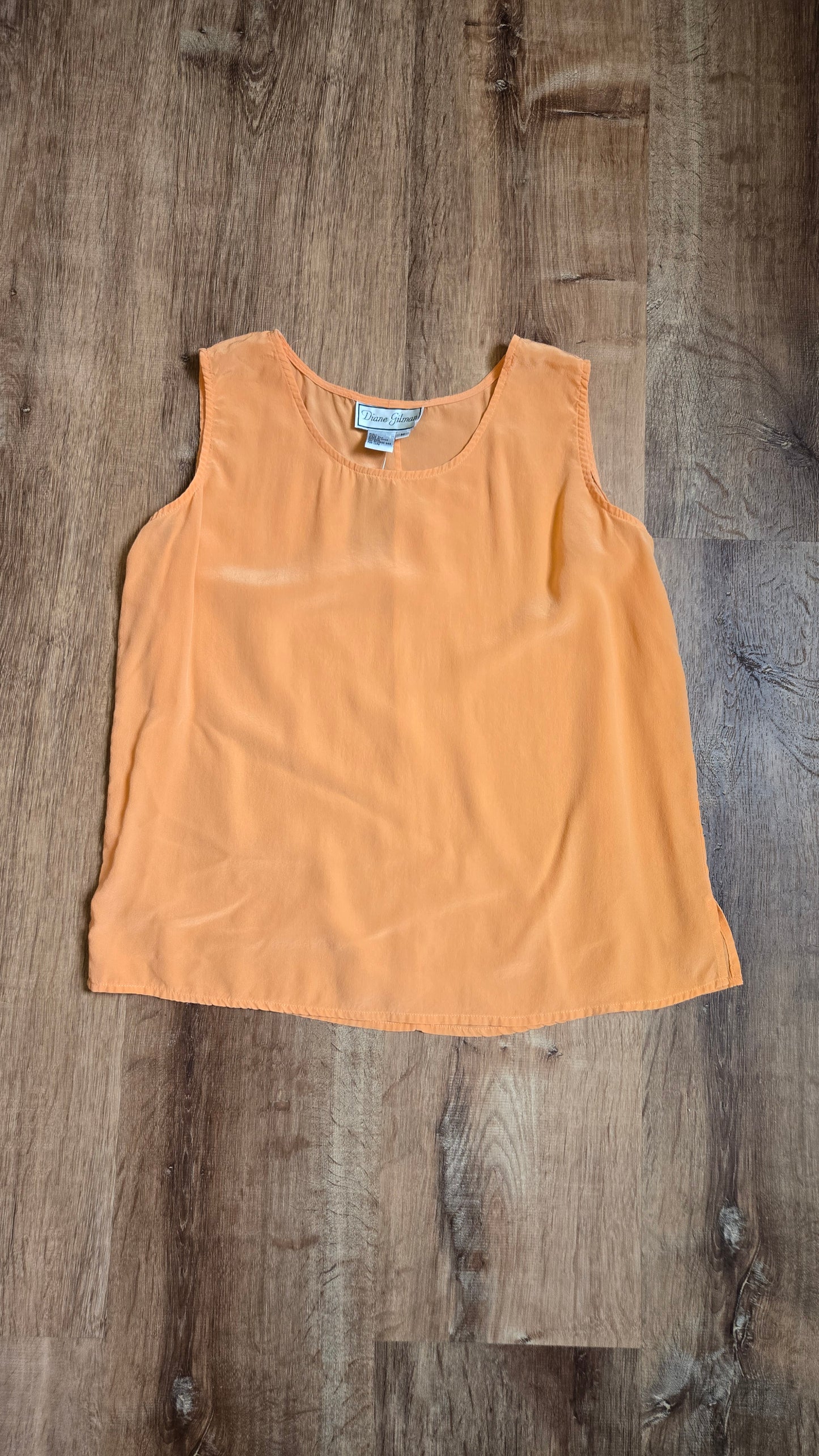 Diane Gilamn sherbet silk tank