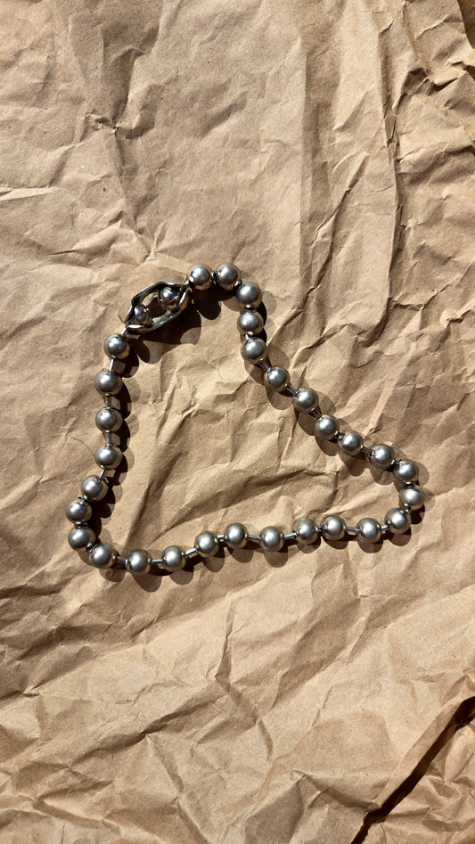 Oversized ball chain necklace