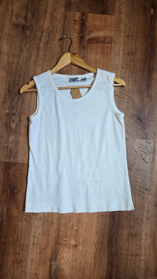 Chico's white tank