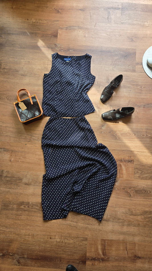 Charter club polka dot skirt set
