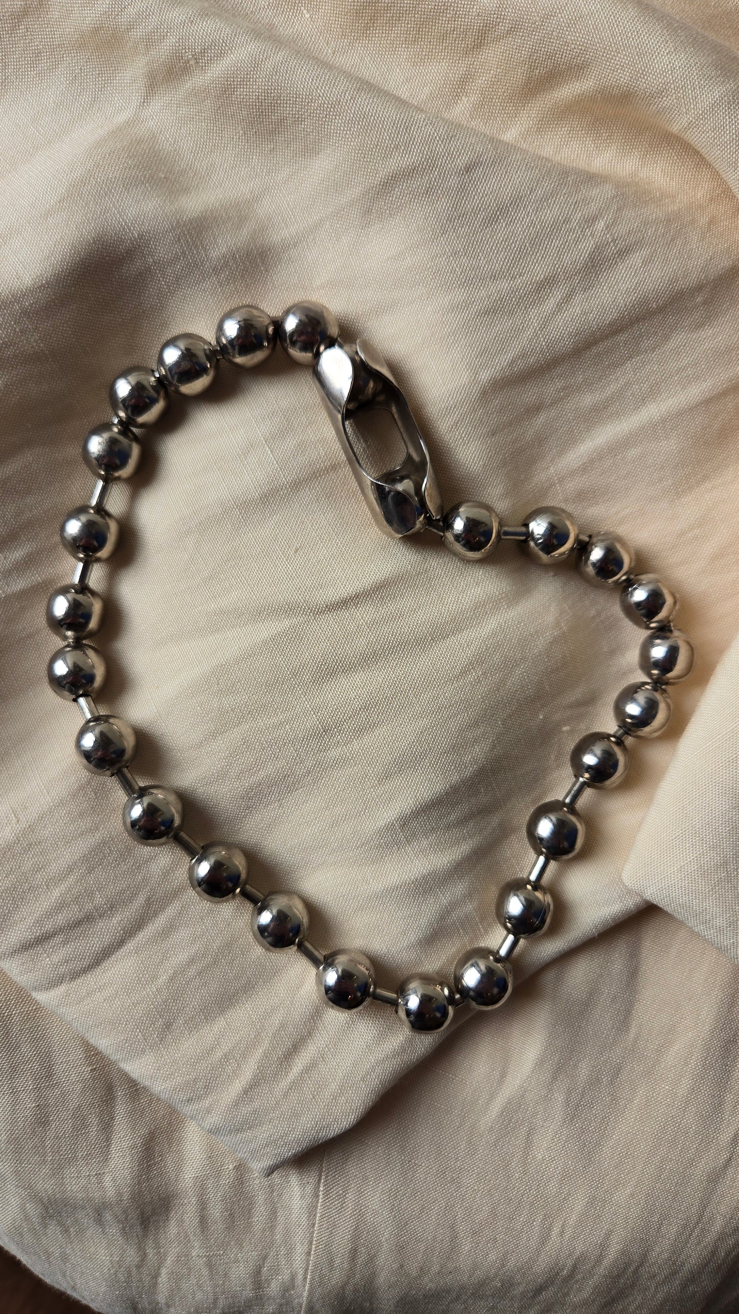 Oversized ball chain necklace