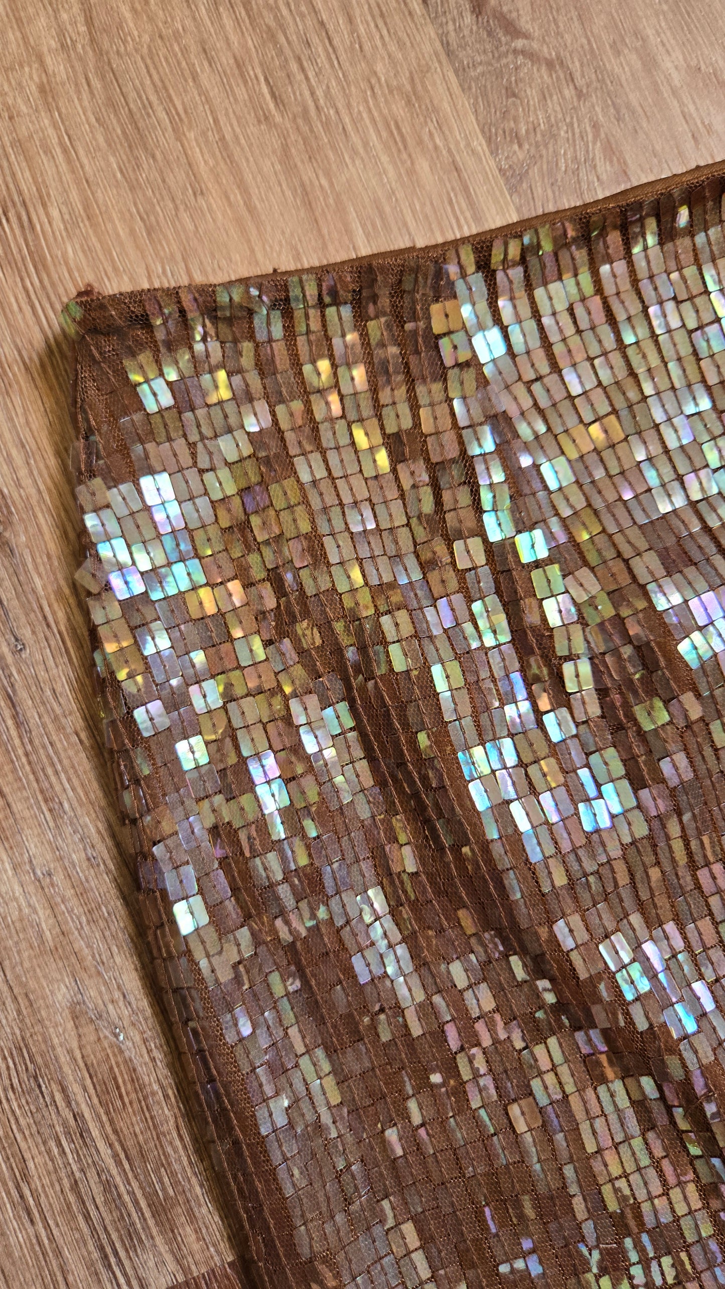 Cristall Collection brown sequin skirt