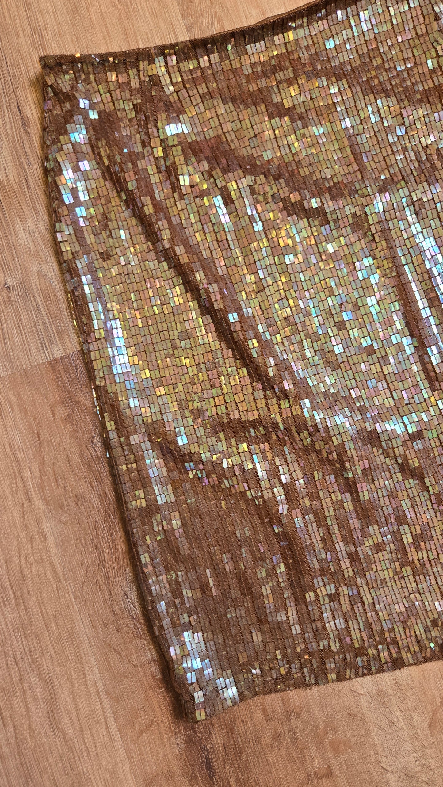 Cristall Collection brown sequin skirt