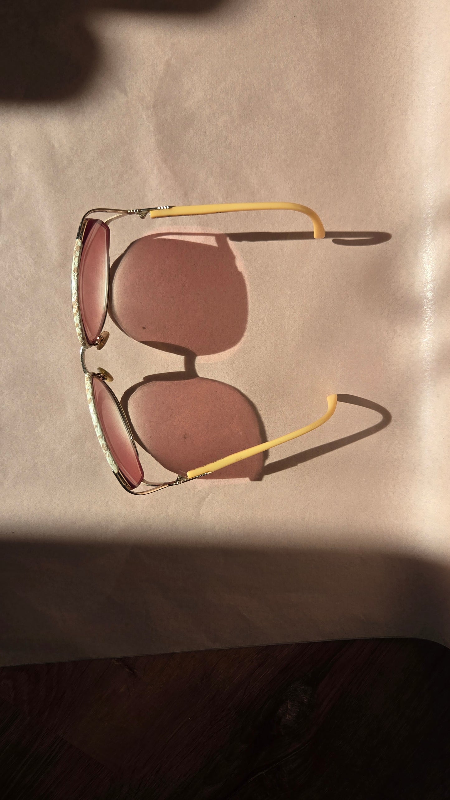 80's Christian Dior python sunglasses