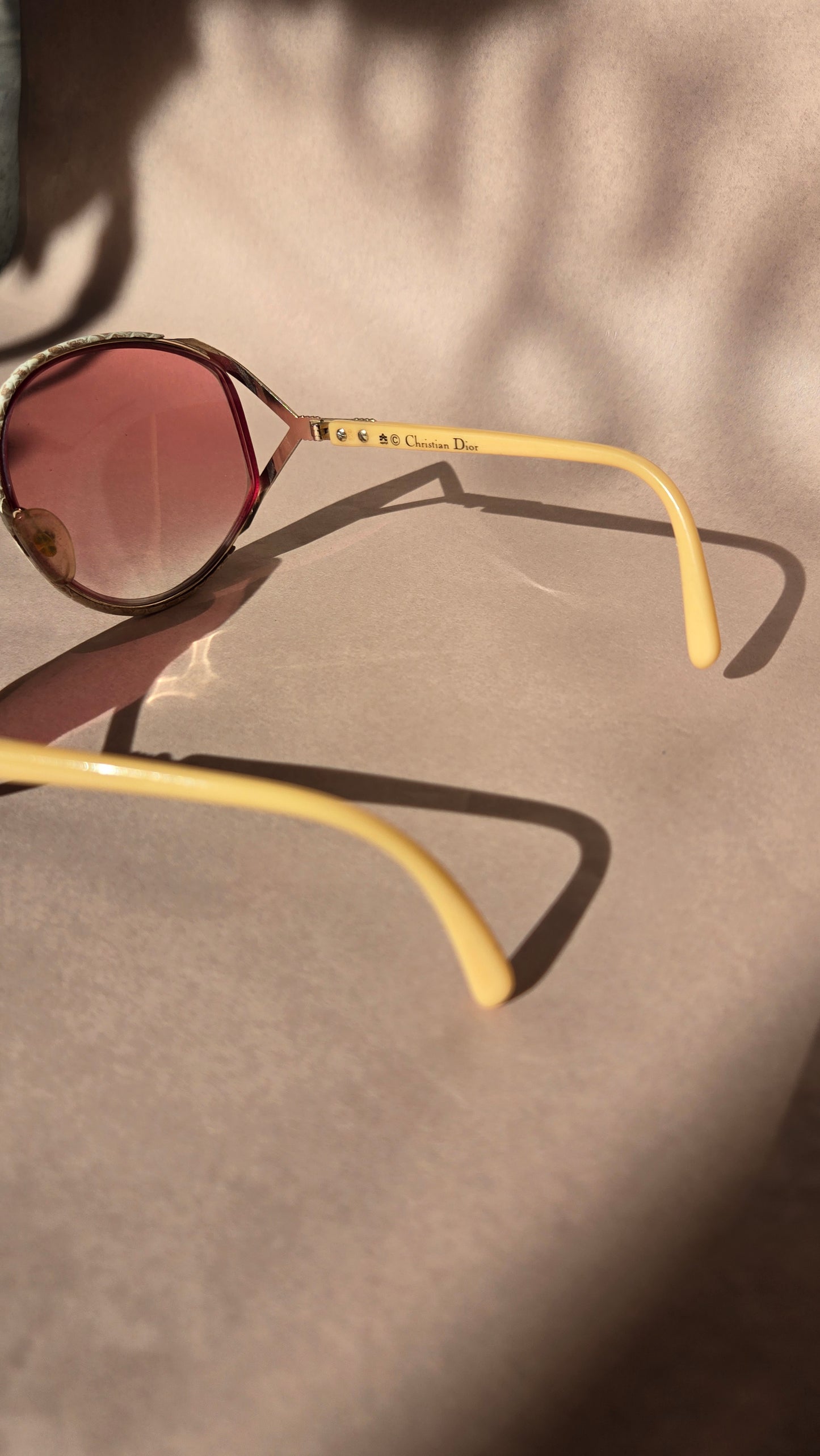 80's Christian Dior python sunglasses