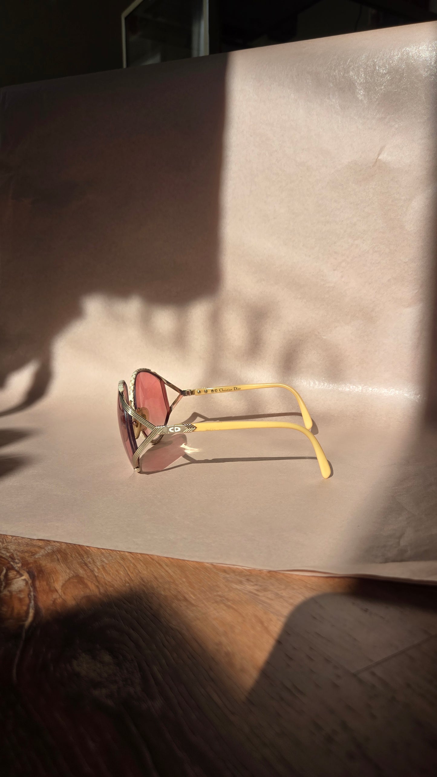 80's Christian Dior python sunglasses