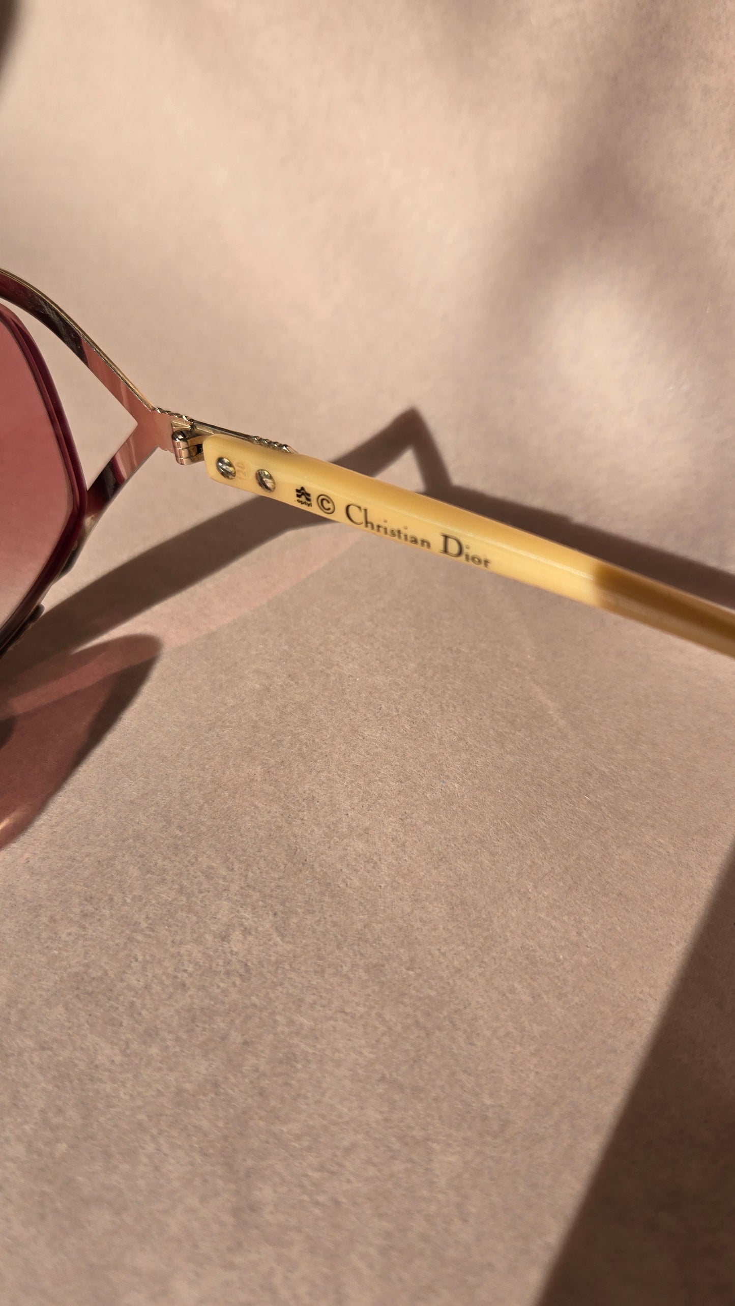 80's Christian Dior python sunglasses