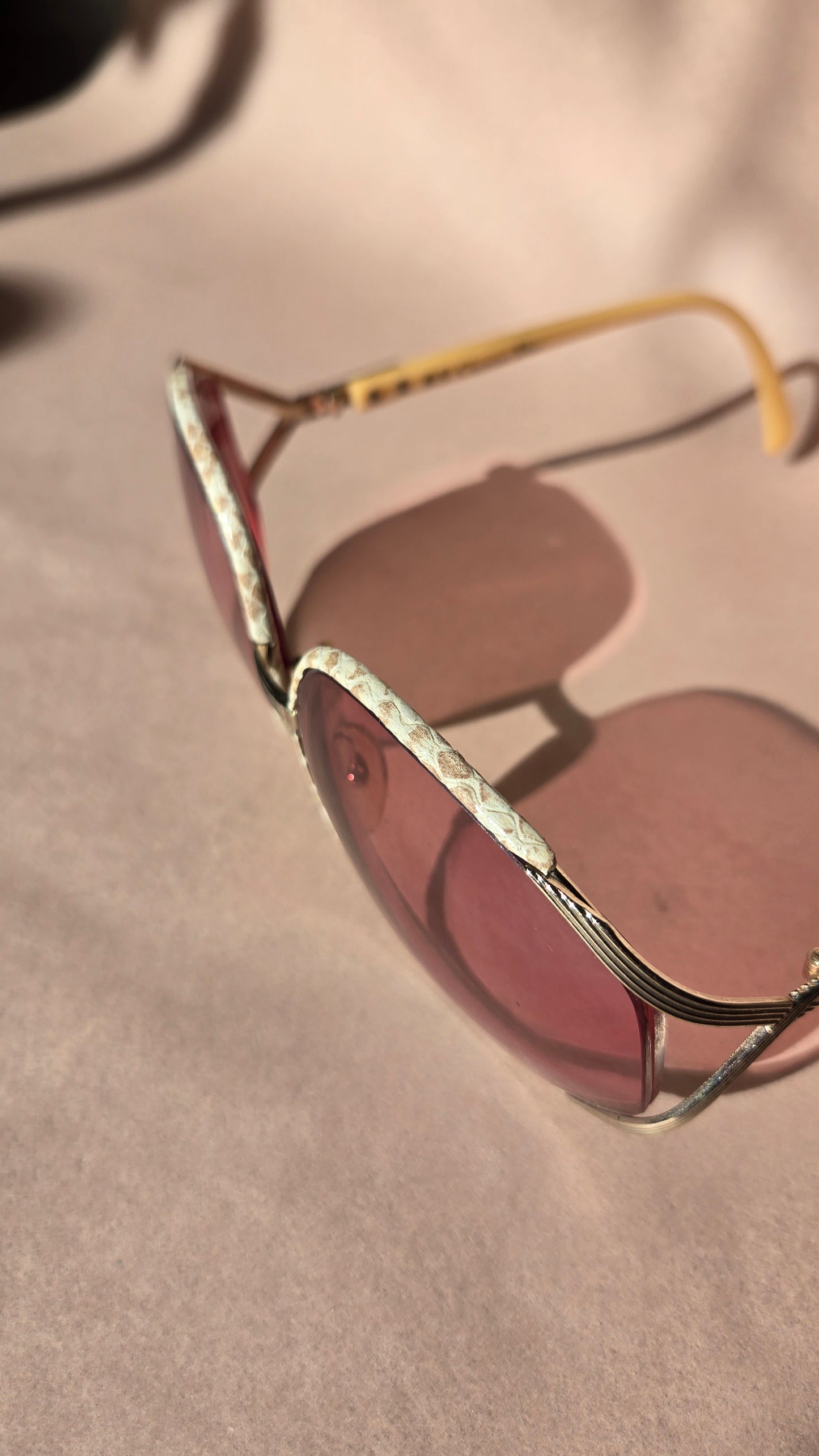 80's Christian Dior python sunglasses