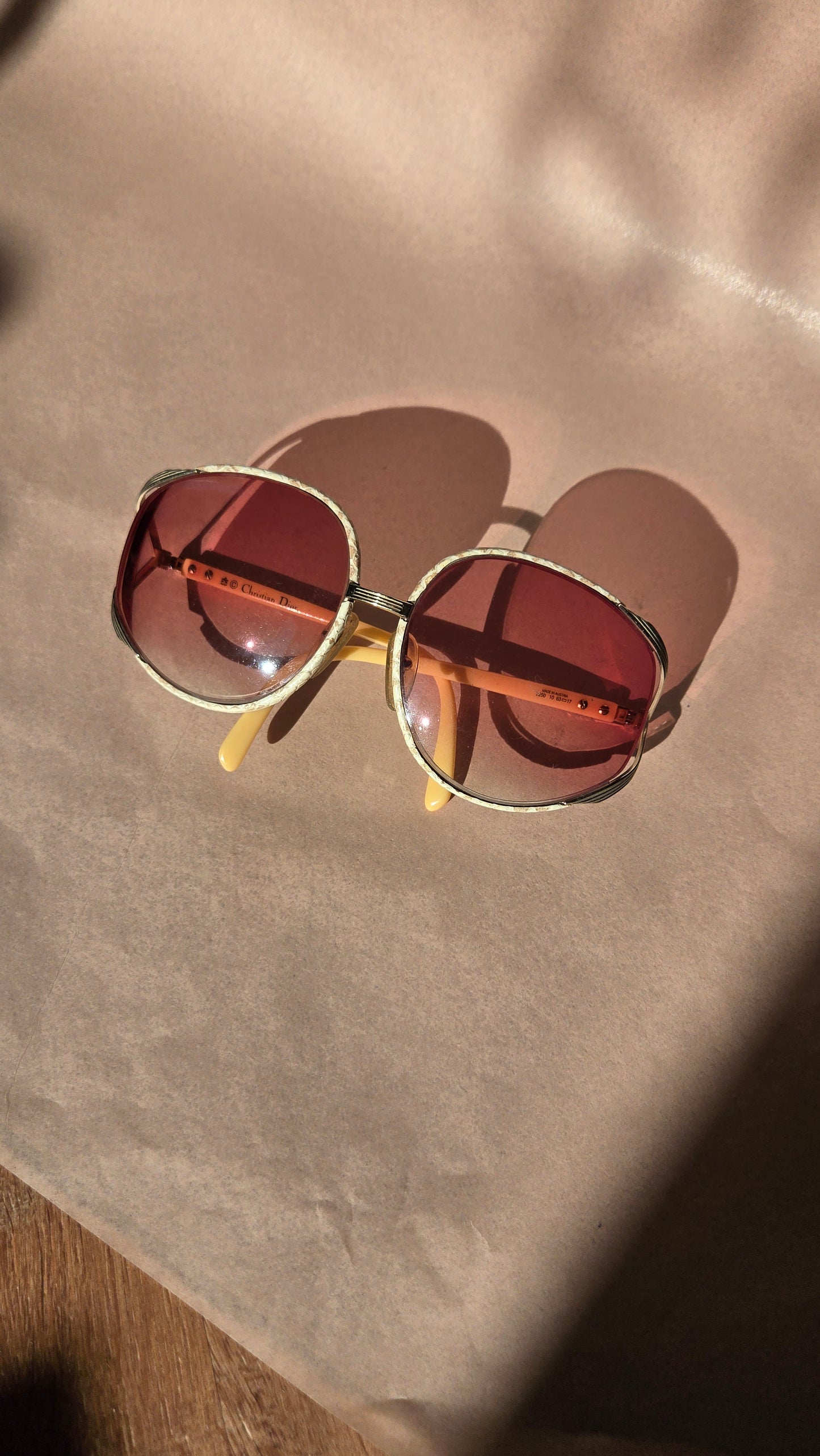 80's Christian Dior python sunglasses