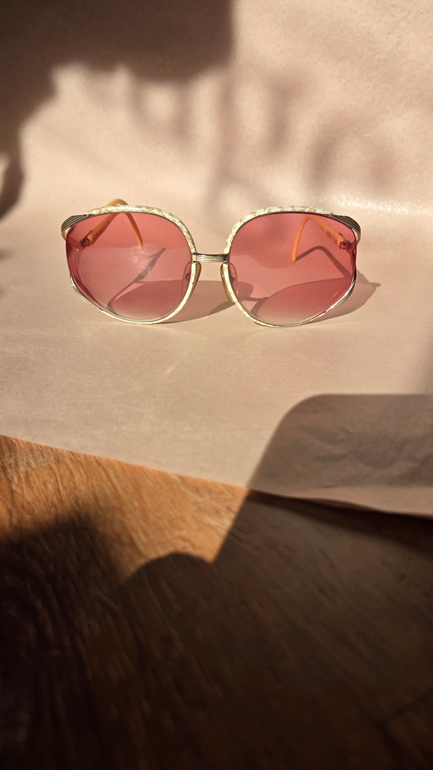 80's Christian Dior python sunglasses