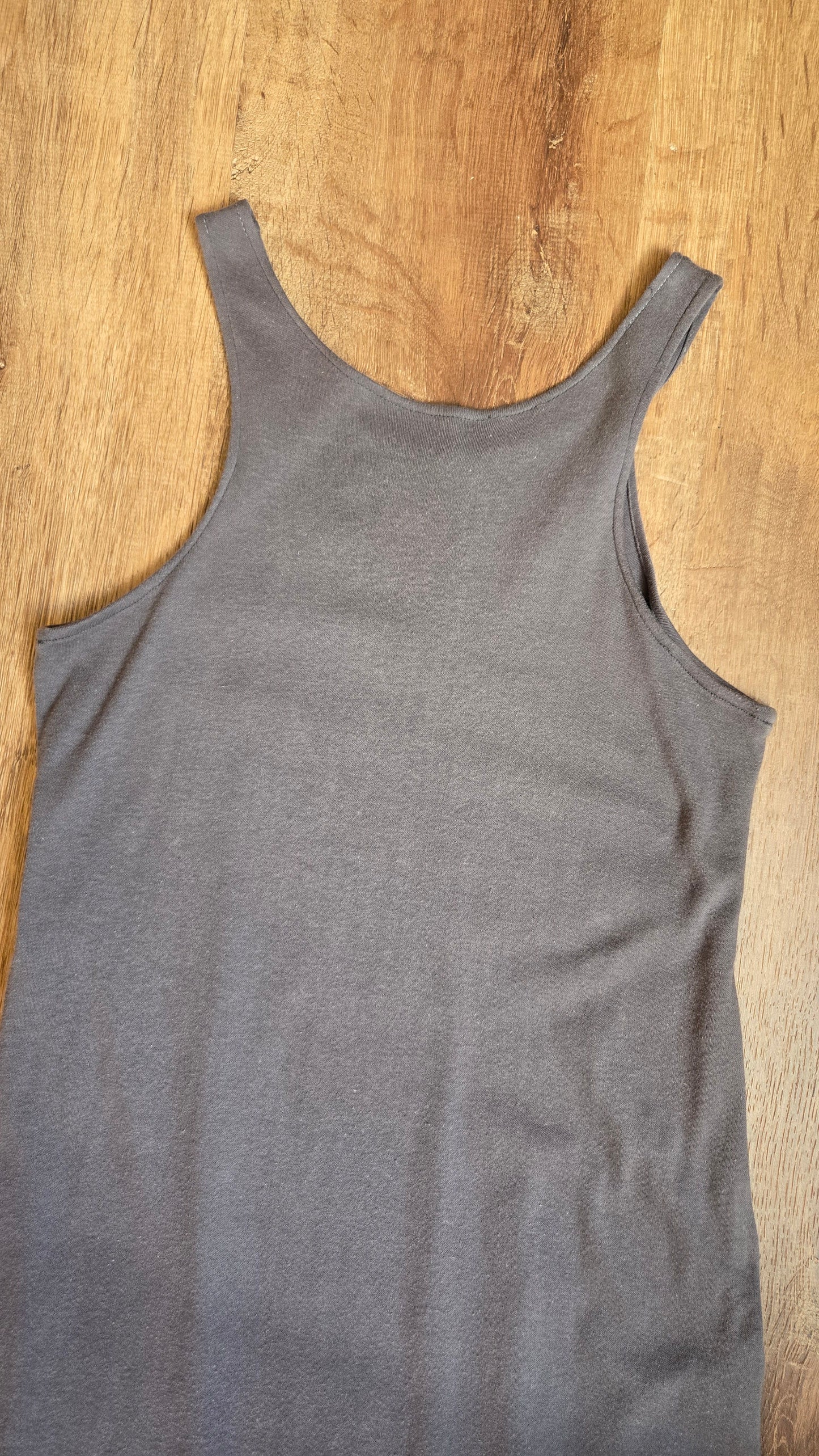 Norma Kamali grey tank dress