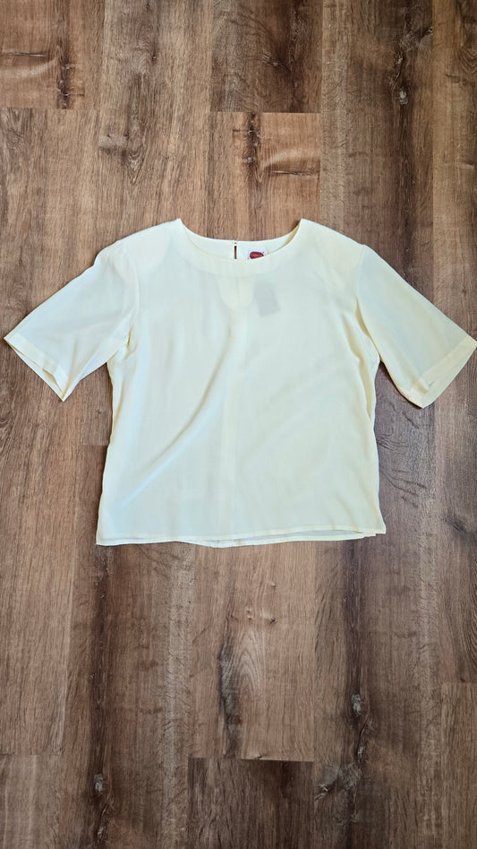 Corbin Ltd cream silk tee