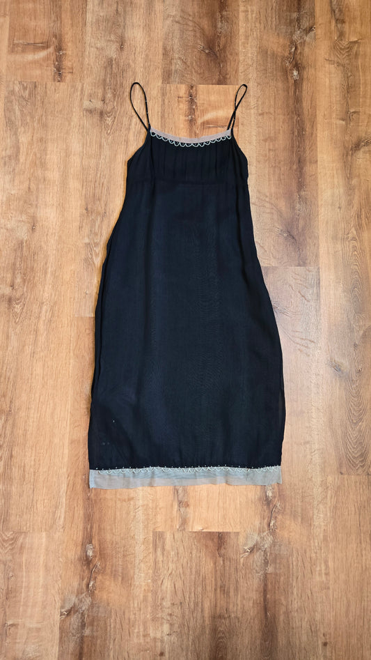 Ecote beaded slip dress - as is