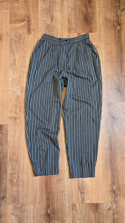Counterparts B&W striped woven trousers