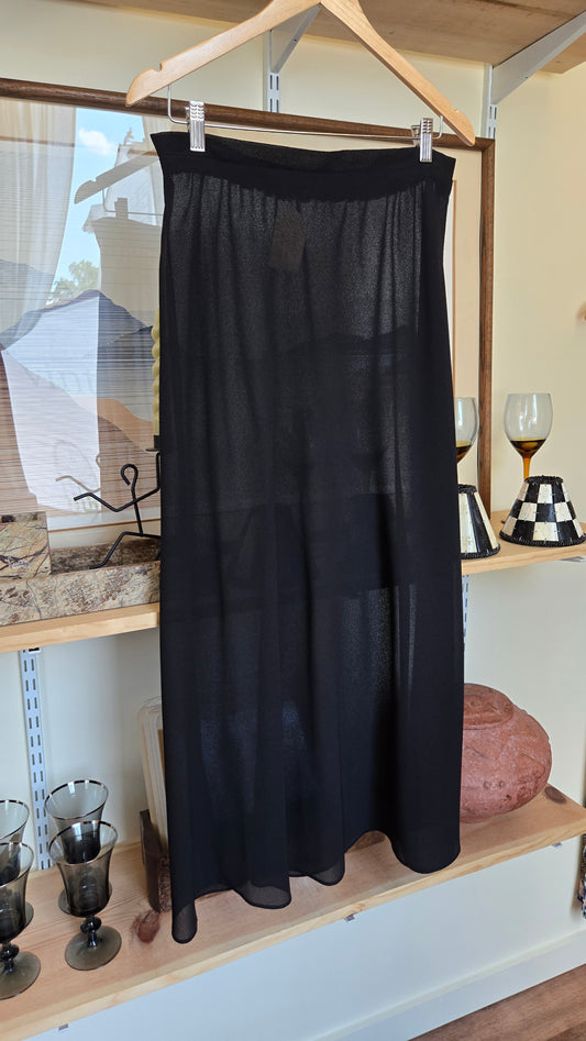 Black sheer skirt