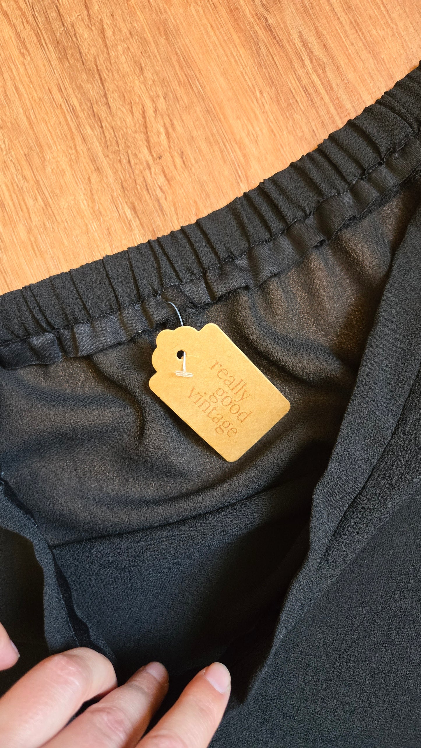 Black sheer skirt