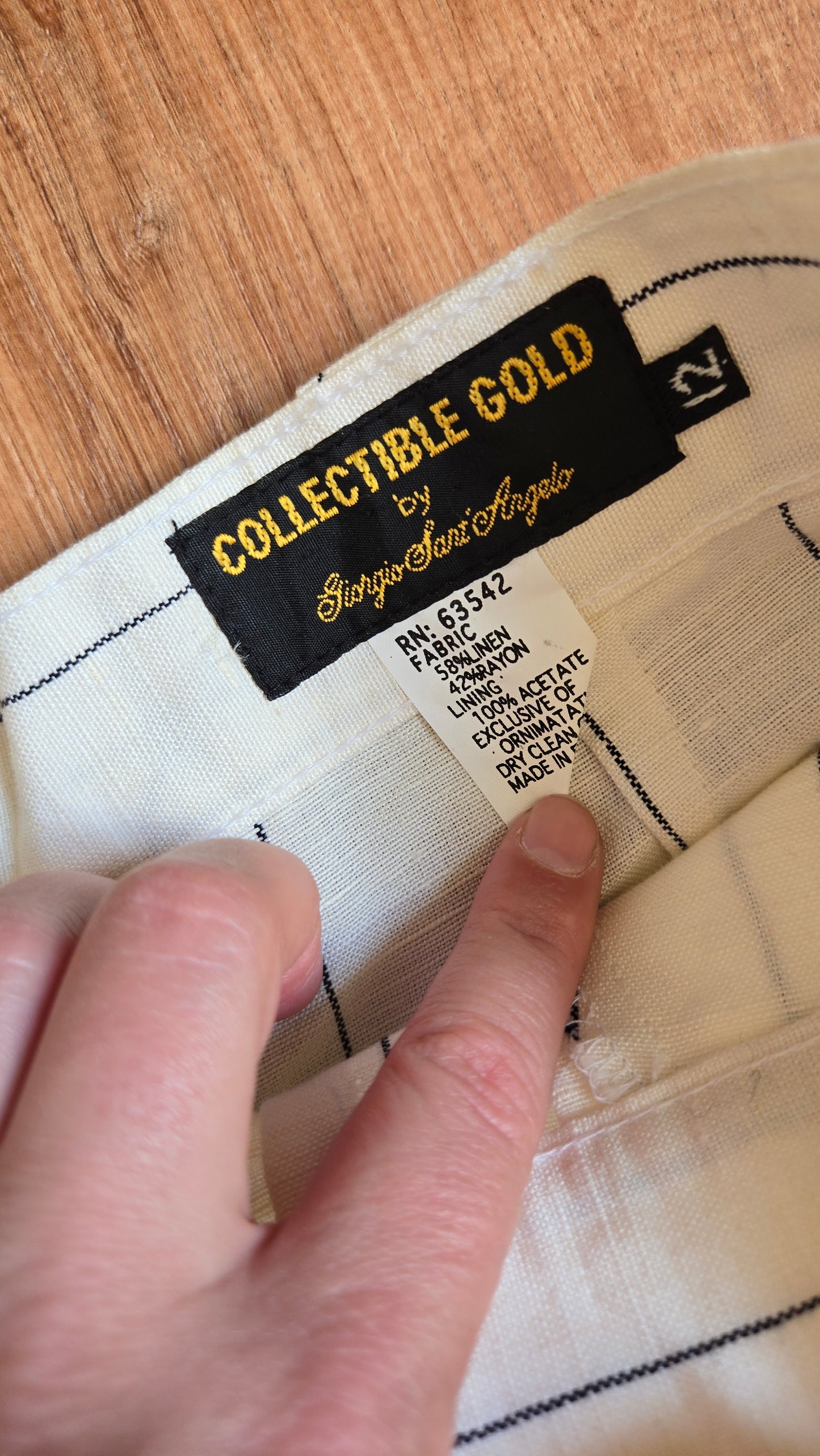 Giorgio di Sant'Angelo linen pinstripe shorts