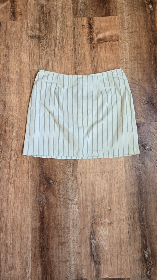Express pinstripe miniskirt