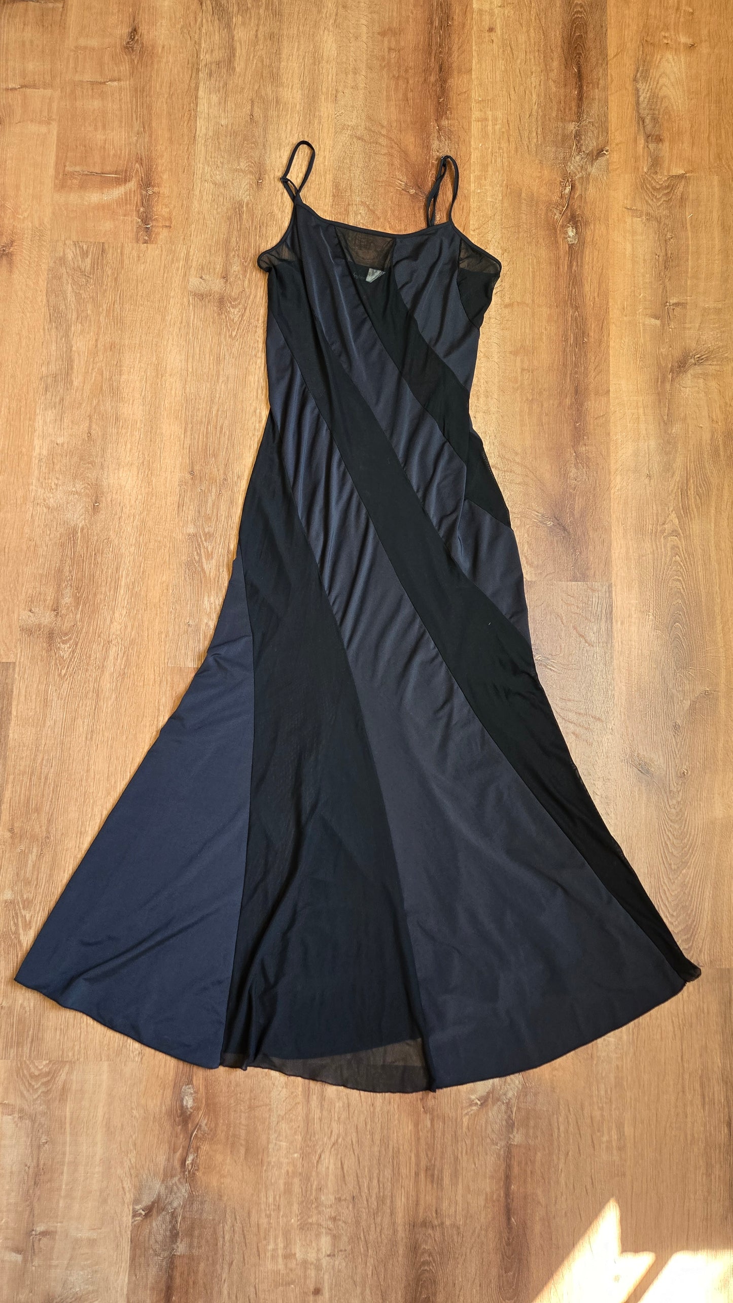 Frederick's of Hollywood sheer strip gown