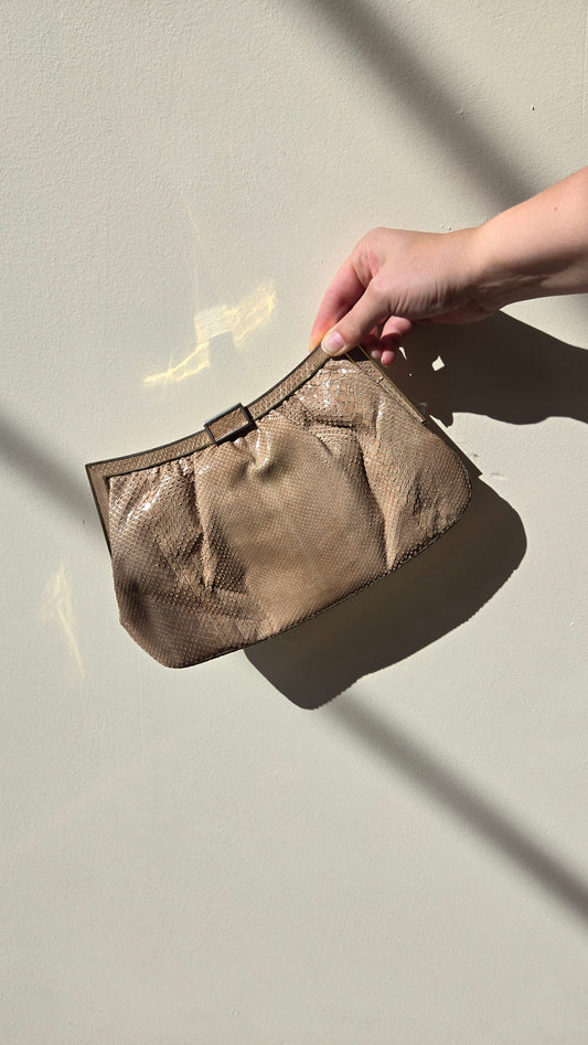 Colombetti tan snake clutch