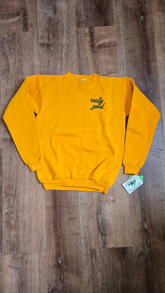 Really Good sweatshirt - gold & green