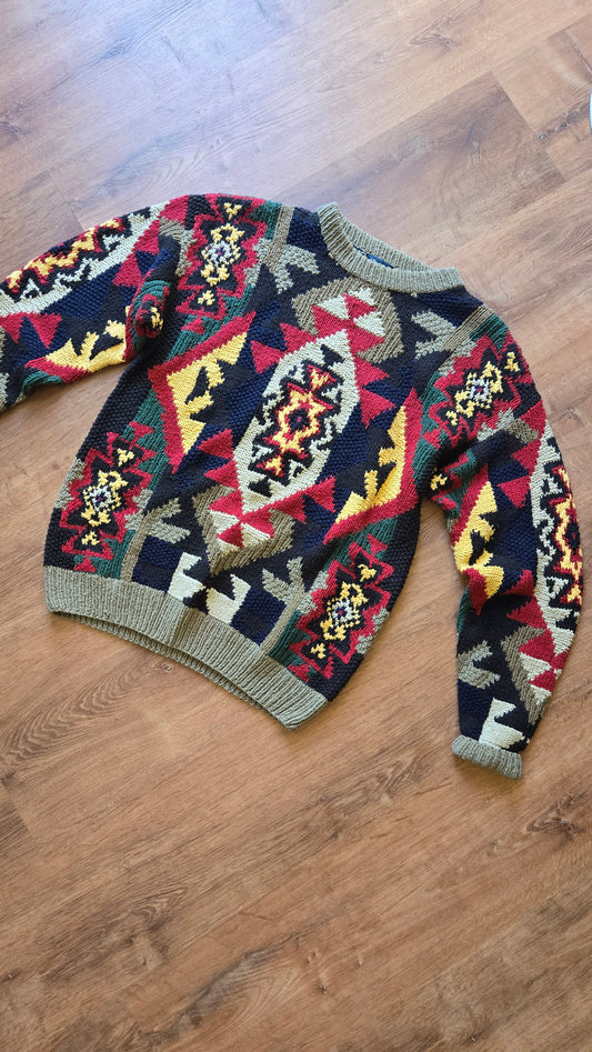 Byford chunky silk southwest sweater