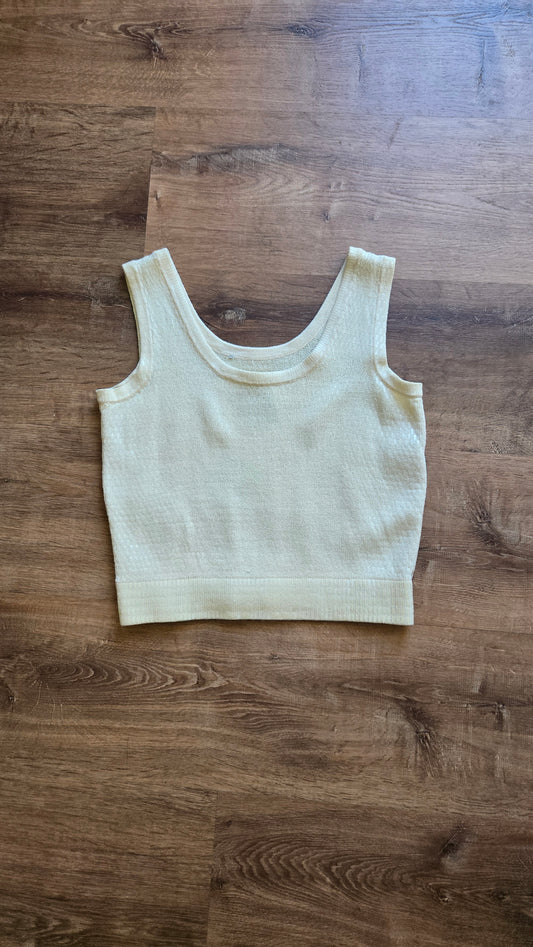 St. John cream sequin tank