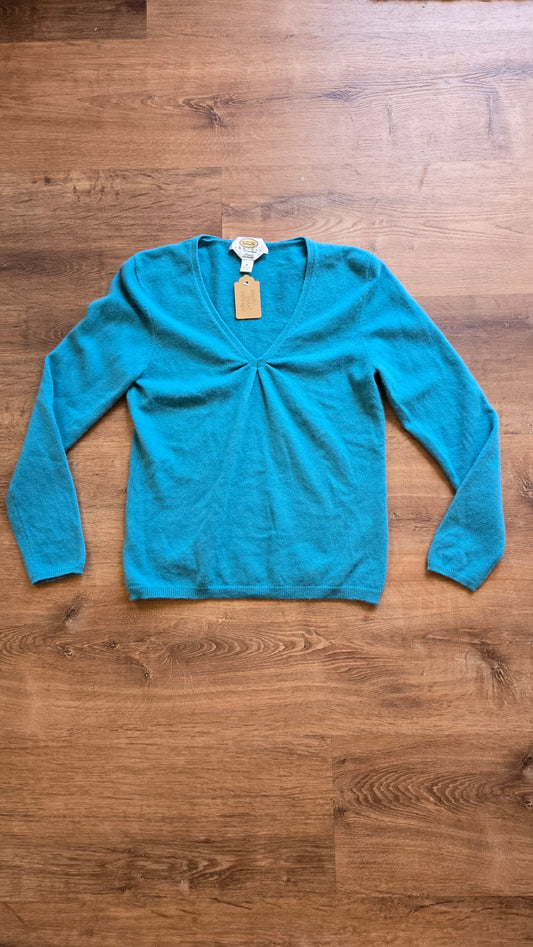 Talbots cerulean cashmere sweater