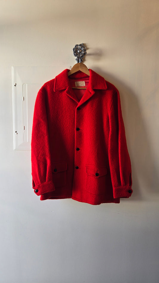 Hudson Bay red wool coat