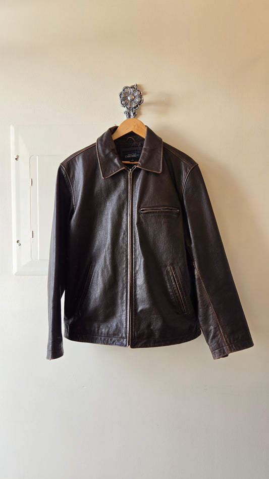 Cherokee brown leather jacket