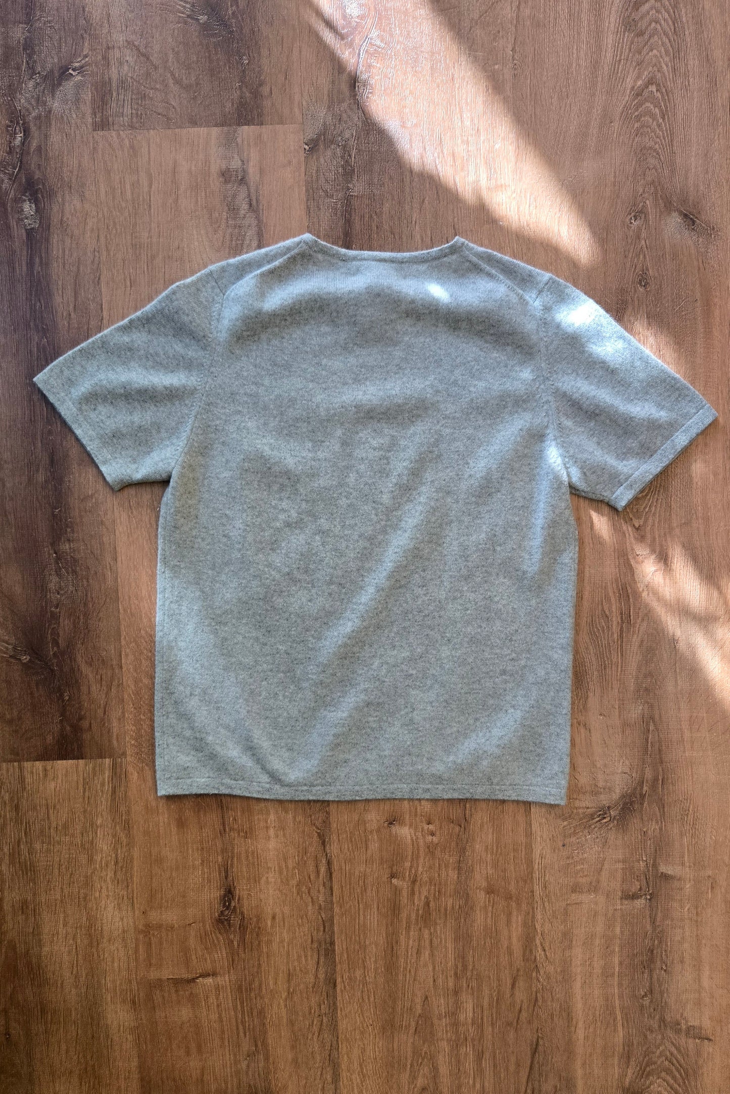 Dove grey cashmere tee