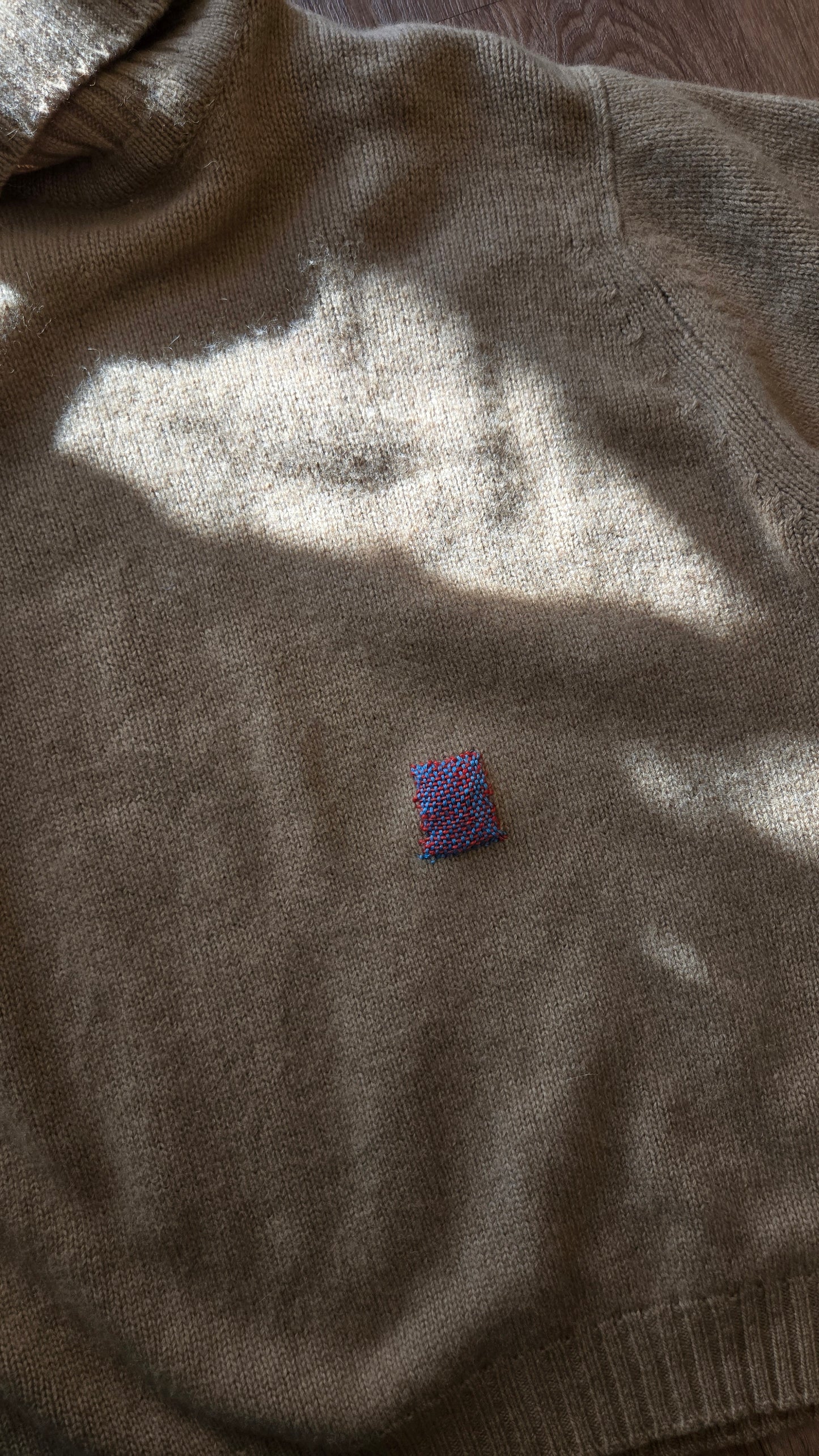 Camel cashmere turtleneck