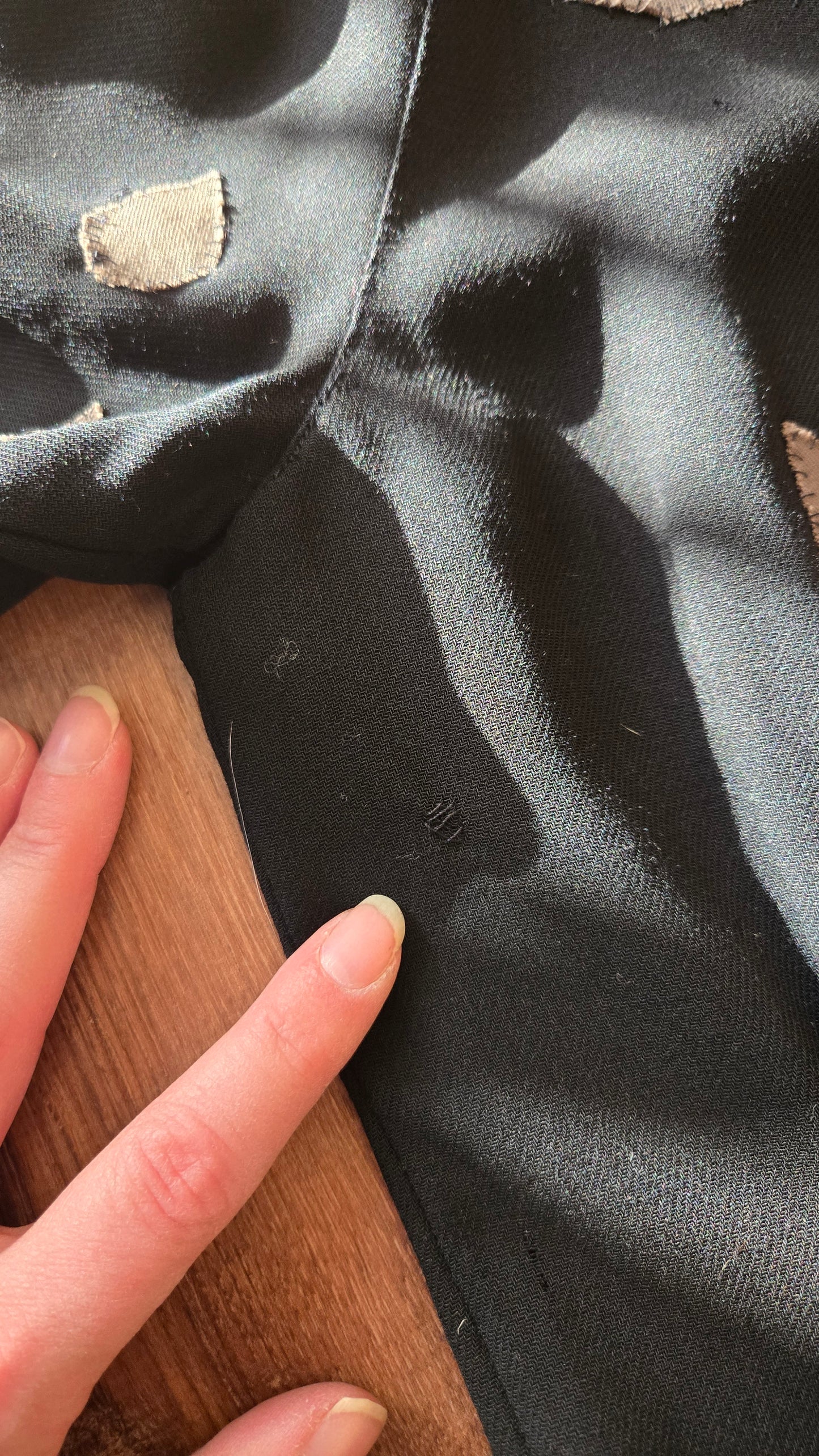 Armani sleek black wool dress