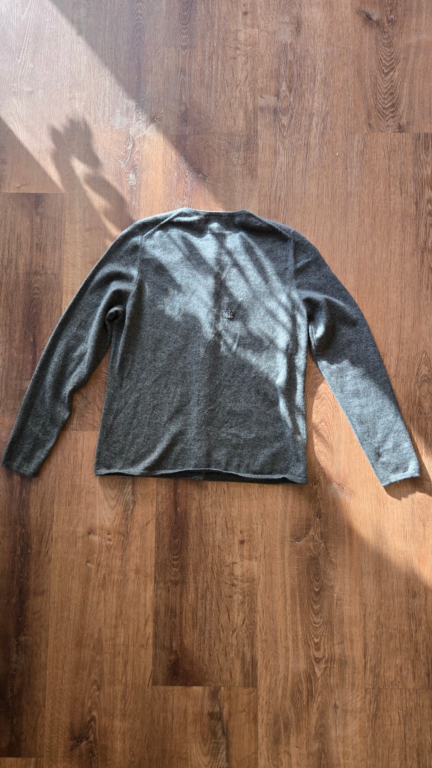 Charcoal cashmere cardigan