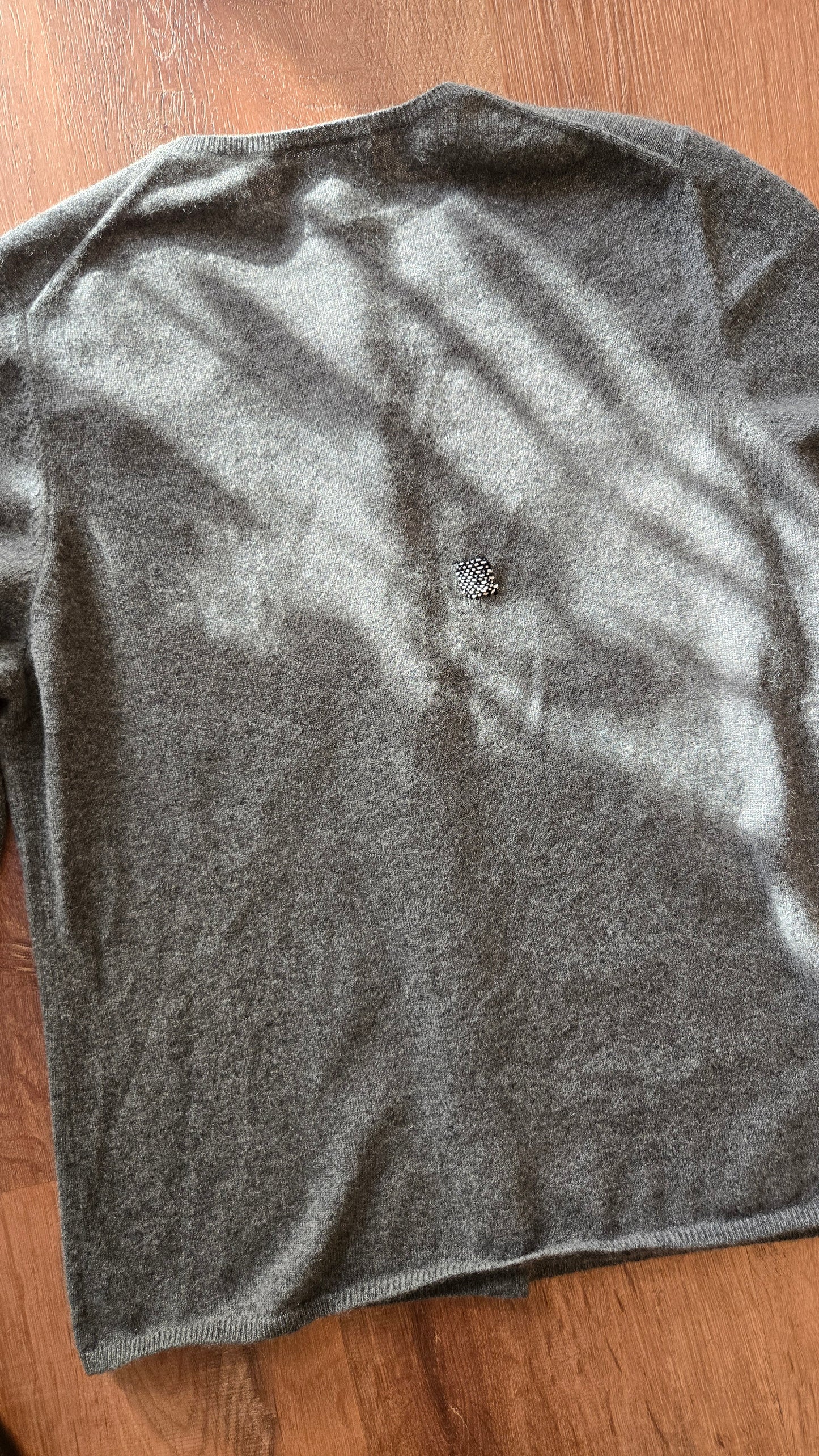 Charcoal cashmere cardigan