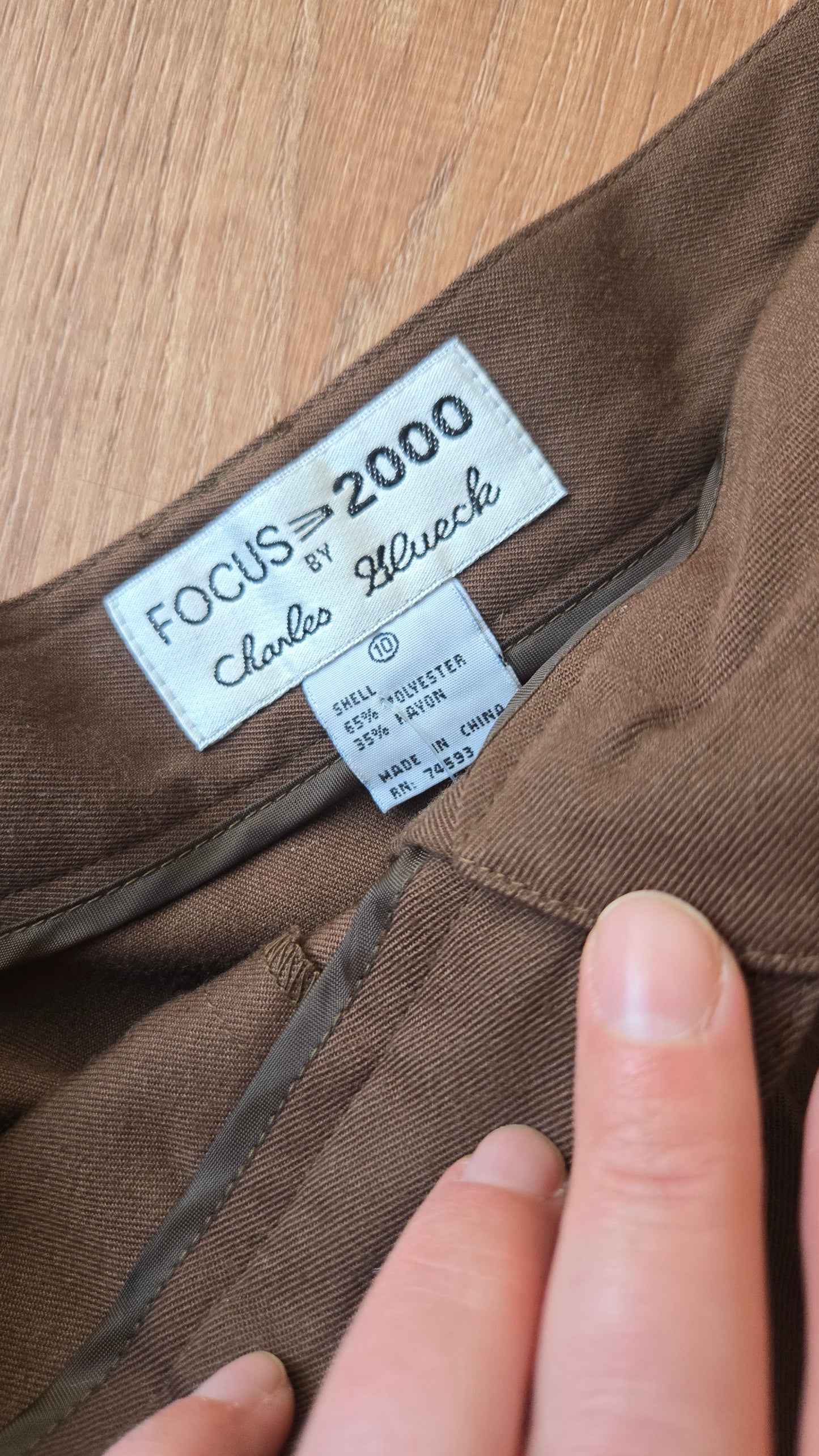 Focus 2000 brown maxi skirt