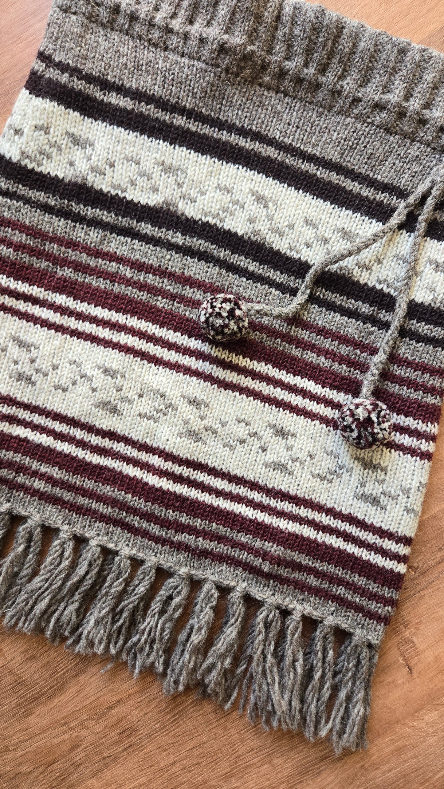 Nepalese fringe sweater skirt