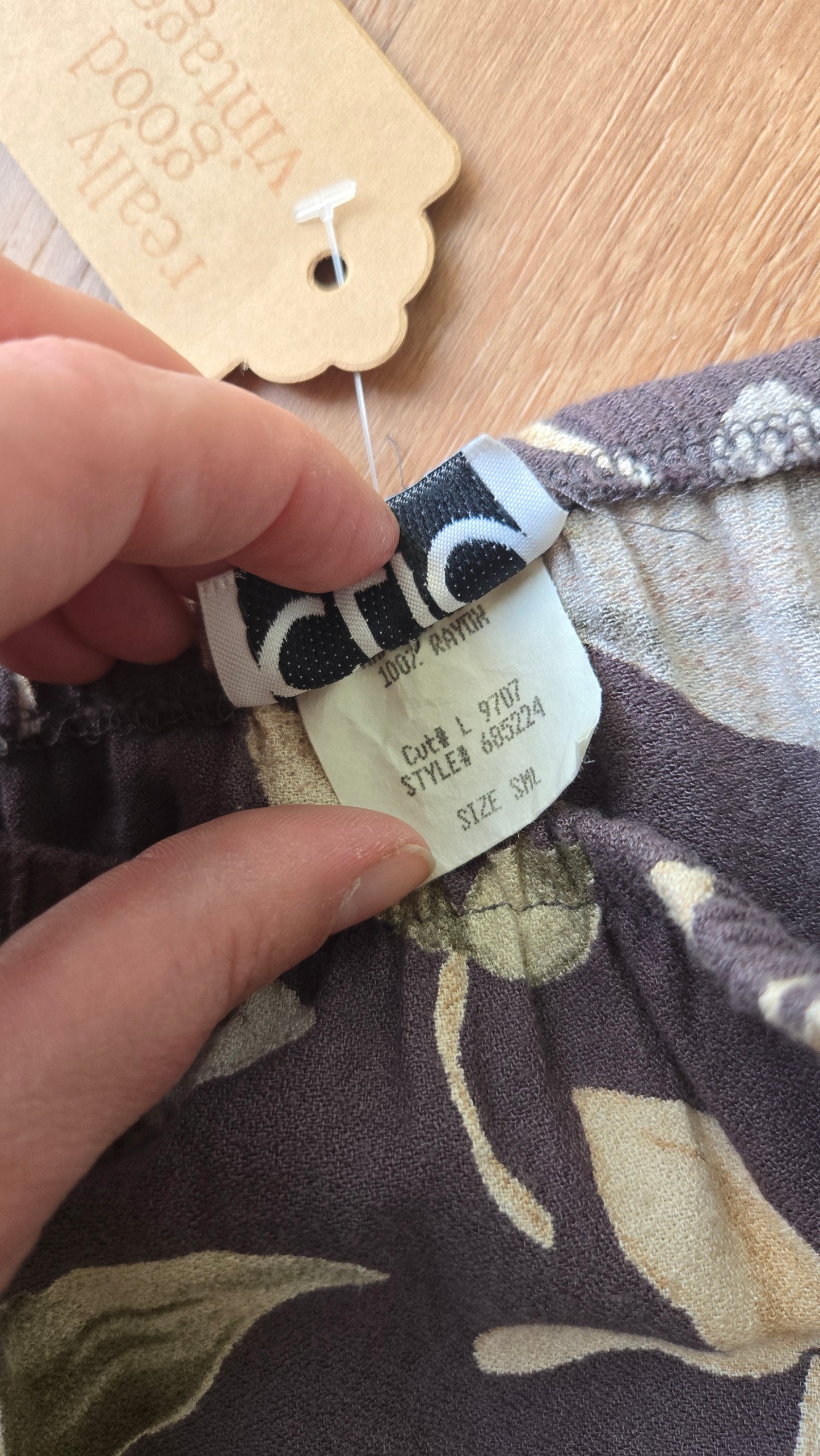 Clio grey floral maxi skirt