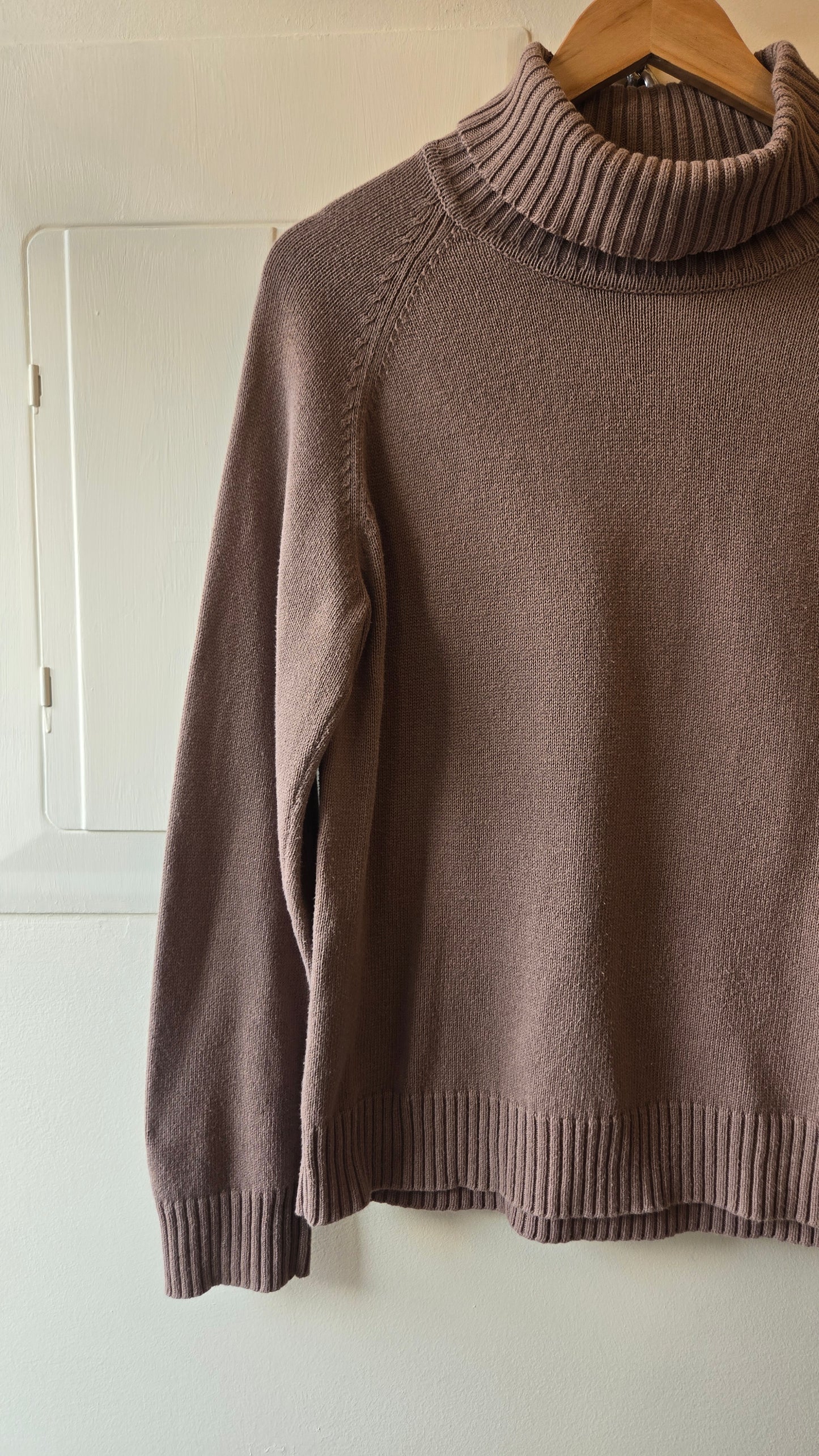 Jeanne Pierre taupe turtleneck