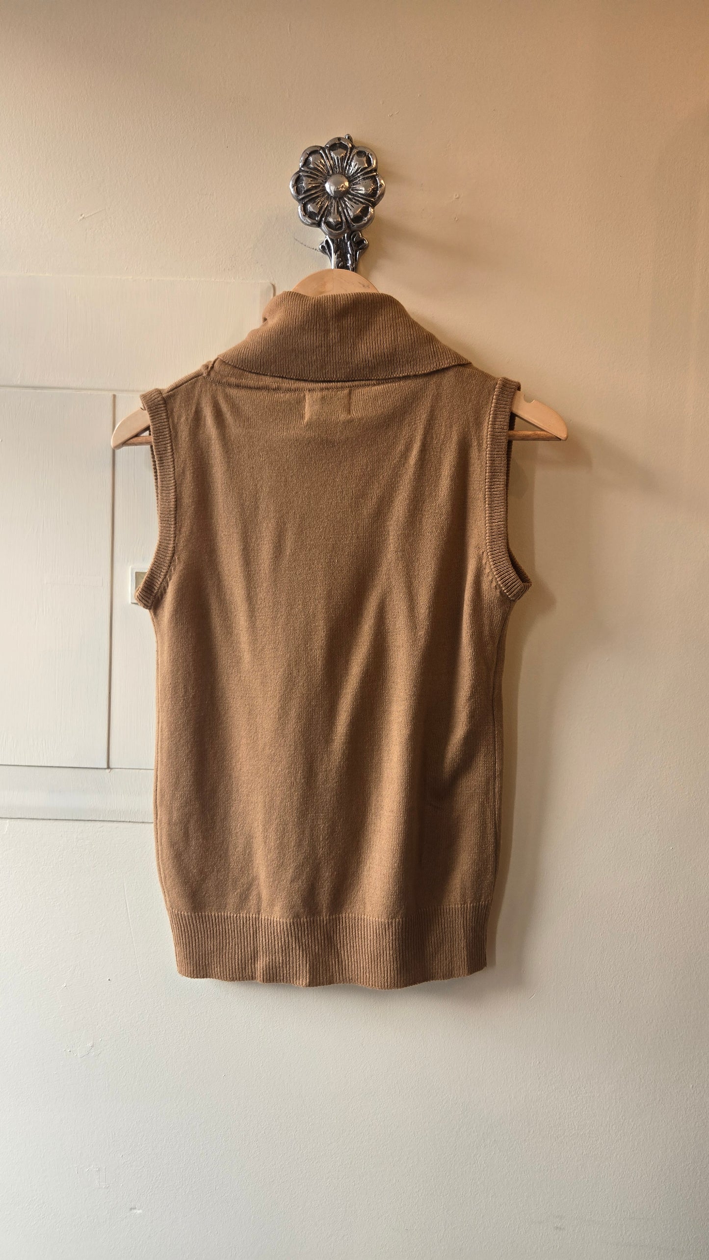 Luella tan sleeveless turtleneck